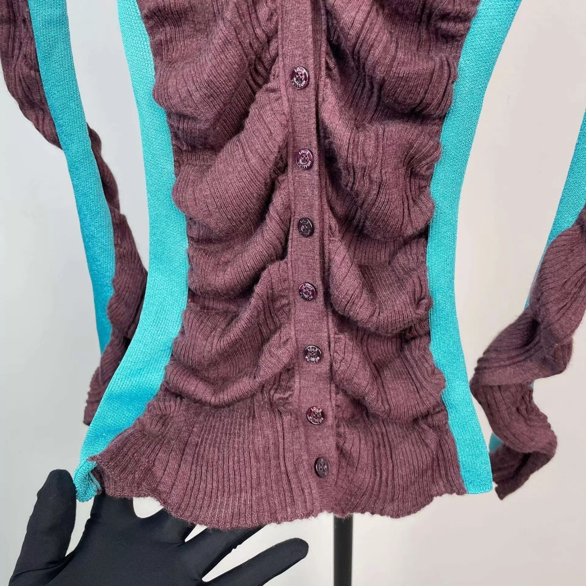 Louis Vuitton LV Women's Cashmere Brown Cardigan S Size S / US 4 / IT 40 - 6 Thumbnail