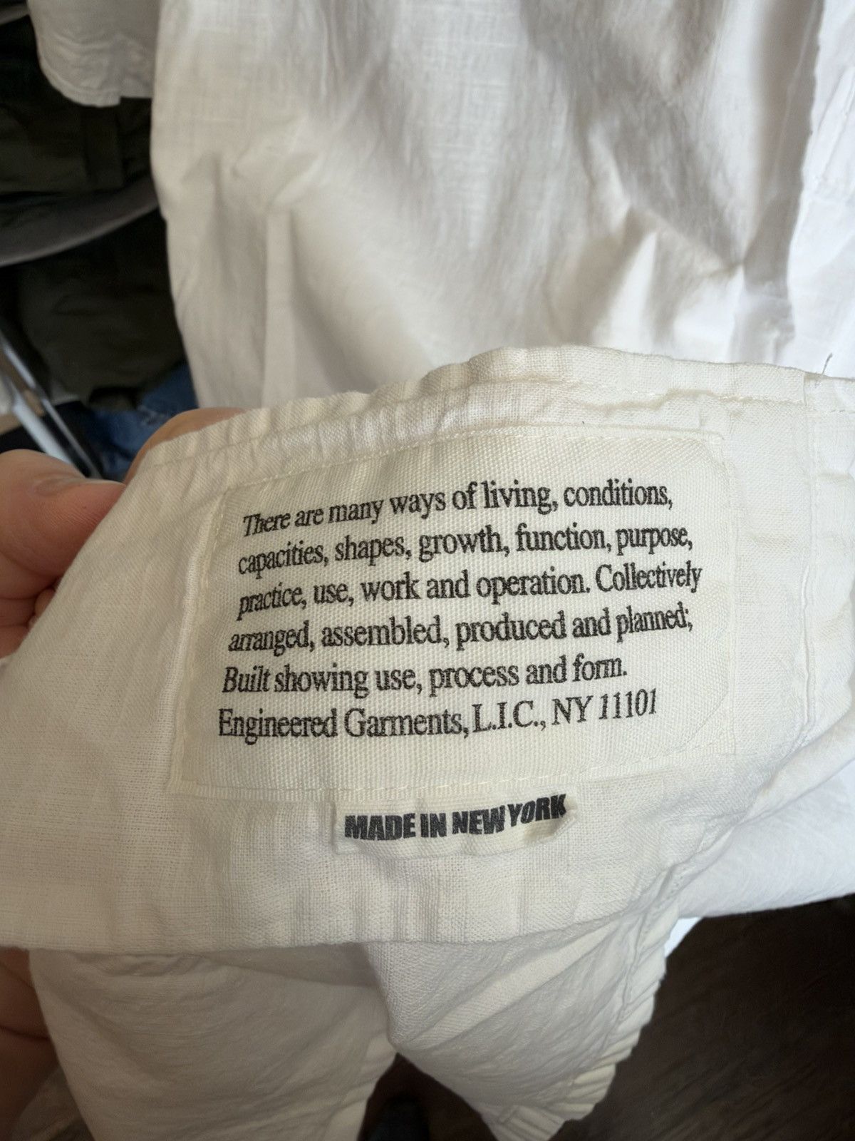 Engineered Garments Camp Shirt White Cotton Handkerchief XL Size US XL / EU 56 / 4 - 7 Thumbnail