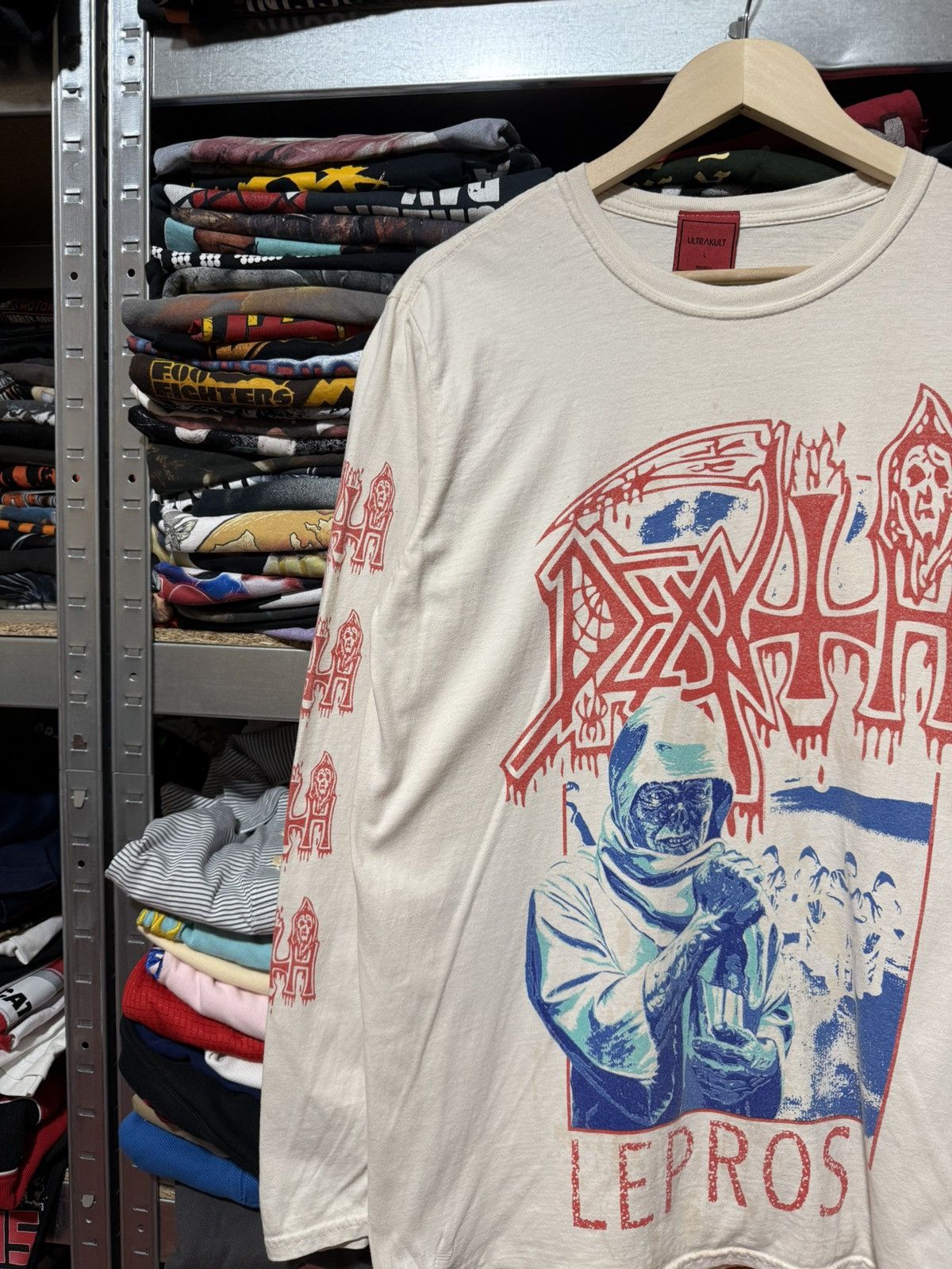 Band Tees × Vintage Vintage 2019 Death Leprosy Posterized Longsleeve T-Shirt Y2K Size US L / EU 52-54 / 3 - 3 Thumbnail
