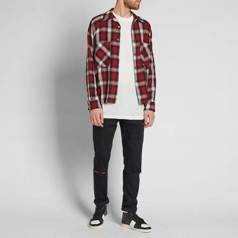 Saint Laurent Paris o1s1wg111124 Original Low Waisted Ripped Skinny Jean Black Size US 28 / EU 44 - 9 Thumbnail
