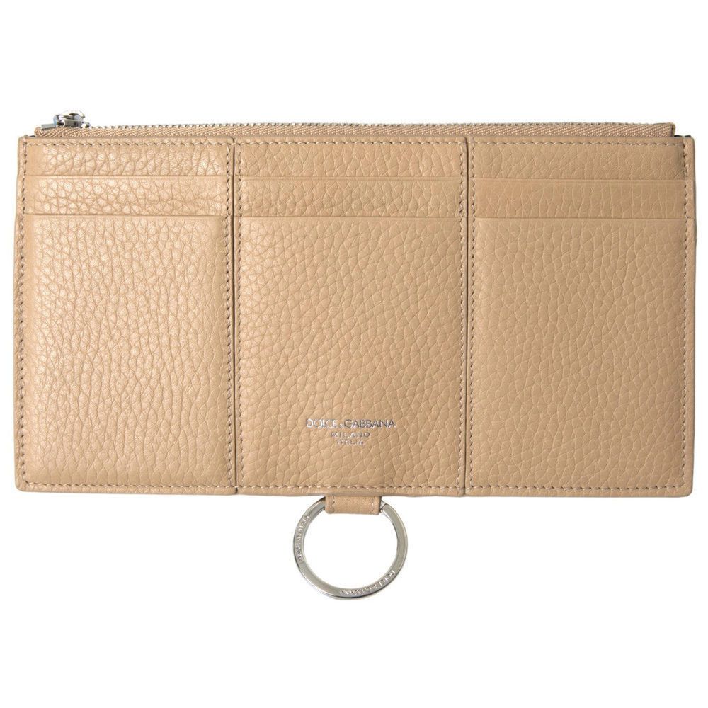 Dolce & Gabbana Dolce & Gabbana Beige Leather Shoulder Cardholder Shoulder S Size ONE SIZE - 2 Thumbnail