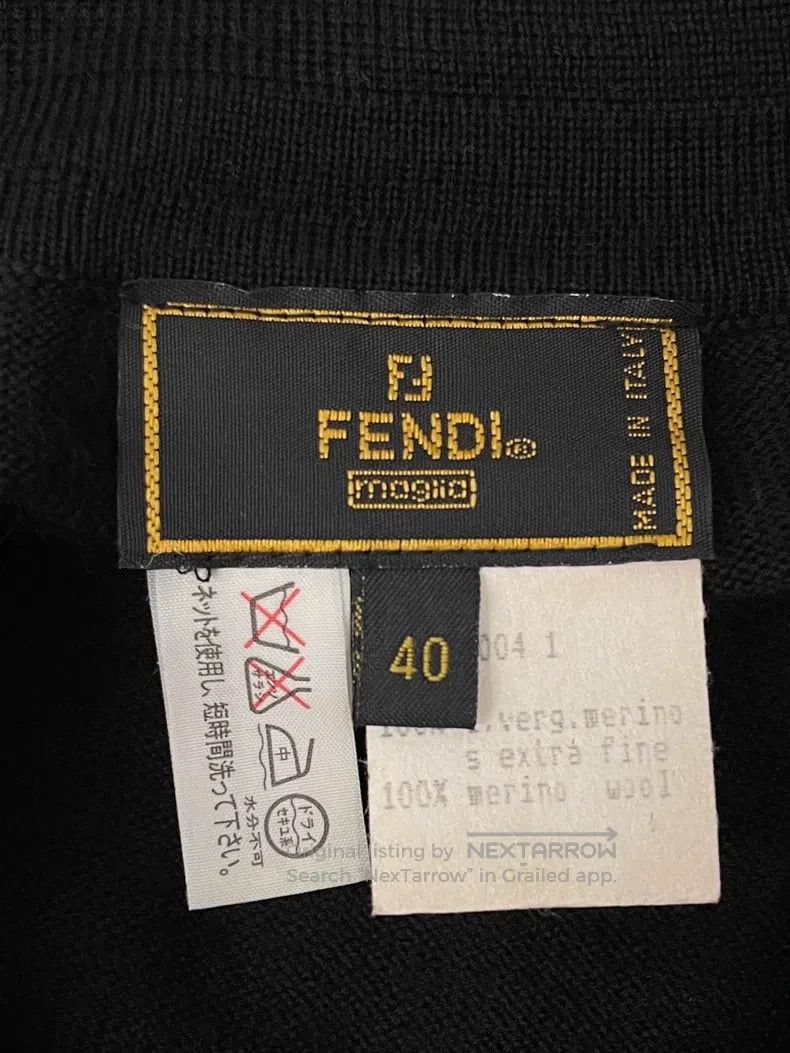 Fendi Fendi Striped Knit Polo Cardigan Size XS / US 0-2 / IT 36-38 - 8 Thumbnail