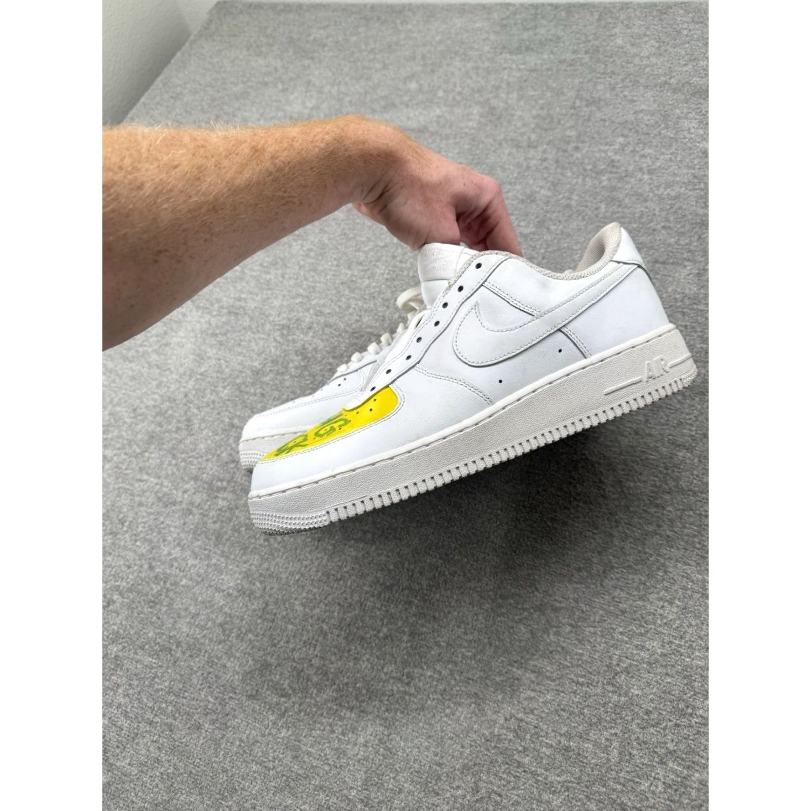 Nike Nike Air Force 1 Low White '07 Mens Sneaker CW2288-111 Custom Weed 420 CW2288-111 Mens White Leather Athletic Sports Sneaker 2000s? Size US 10 / EU 43 - 7 Thumbnail