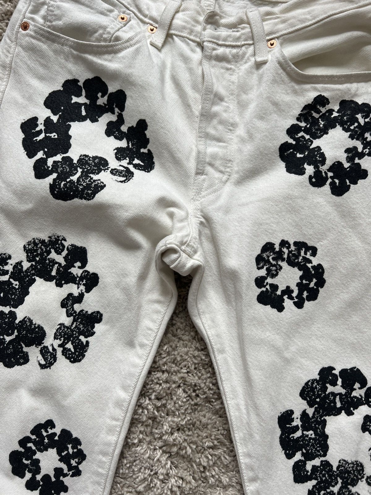 DENIM TEARS × Levi's DENIM TEARS WHITE & BLACK Size US 30 / EU 46 - 5 Thumbnail