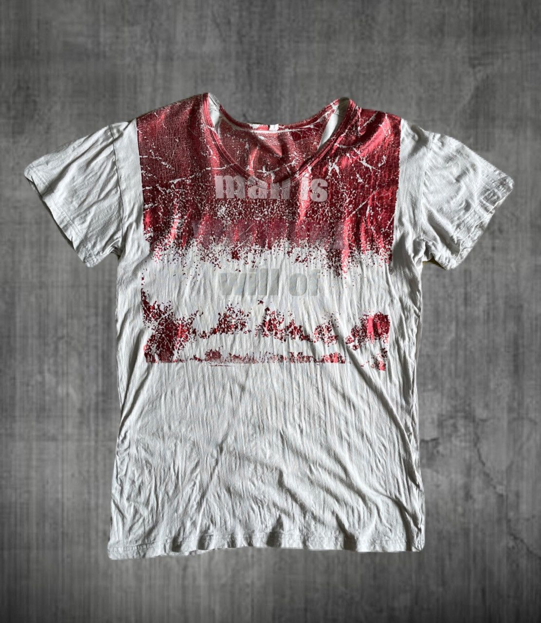 If Six Was Nine 2000s Japanese archive Vkei Floral Graphic V-Neck