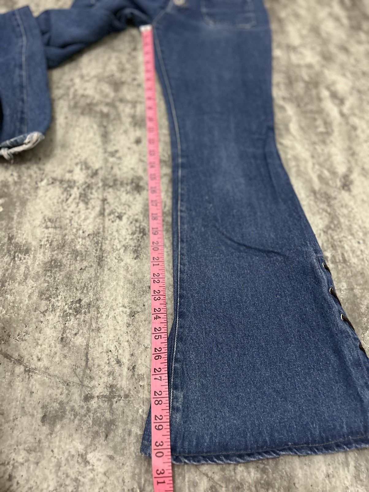 If Six Was Nine × Japanese Brand × Le Grande Bleu (L.G.B.) Vintage Fiftyh’s Campany Lace Leg Super Flare Pans Size US 28 / EU 44 - 17 Thumbnail
