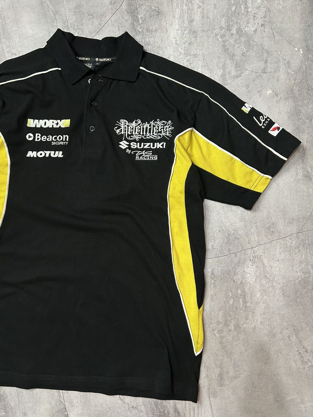Vintage Vintage Racing Polo Shirt Suzuki Relentless y2k style Size US M / EU 48-50 / 2 - 4 Thumbnail