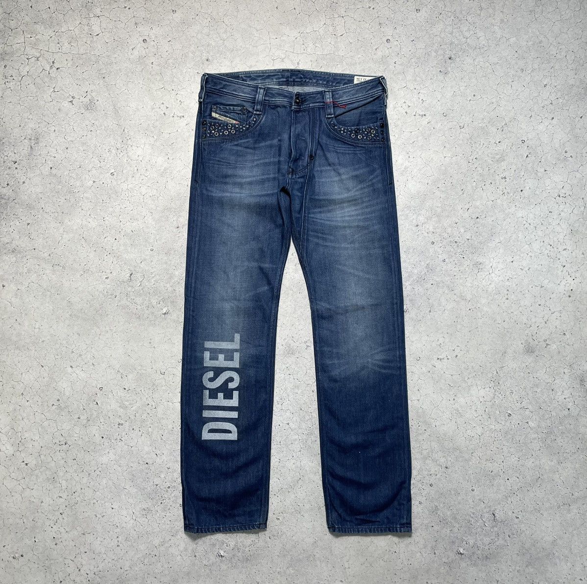 Diesel Diesel Big Logo Jeans Denim Rare Luxury Y2K Hype Size 33x34 Size US 33 - 2 Thumbnail