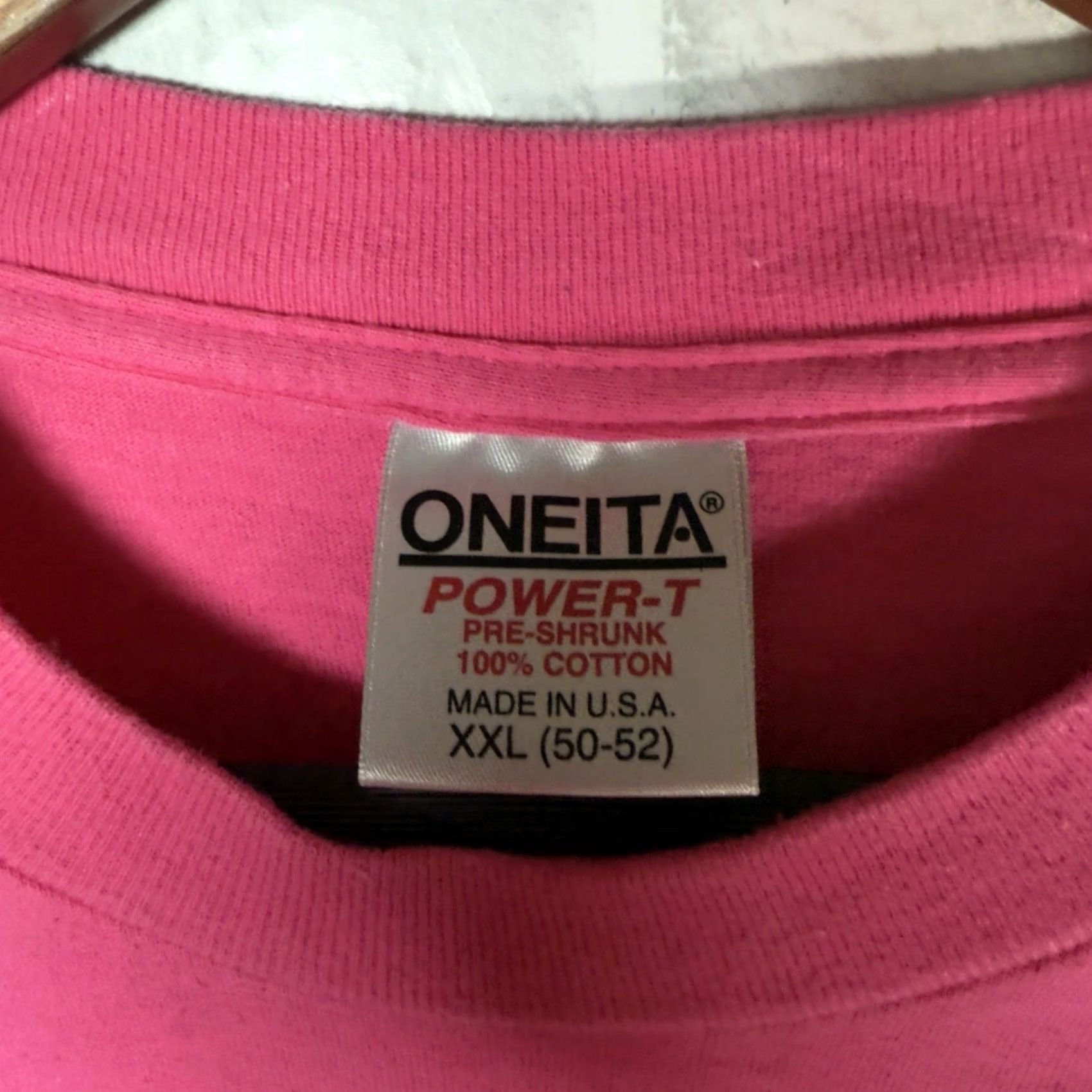 Vintage VINTAGE Oneita Hermosa Beach Pink Pocket Tee Mens XXL USA SINGLE STITCH T-Shirt Pocket Pink USA Mens 2XL Ladies? Size US XXL / EU 58 / 5 - 4 Thumbnail