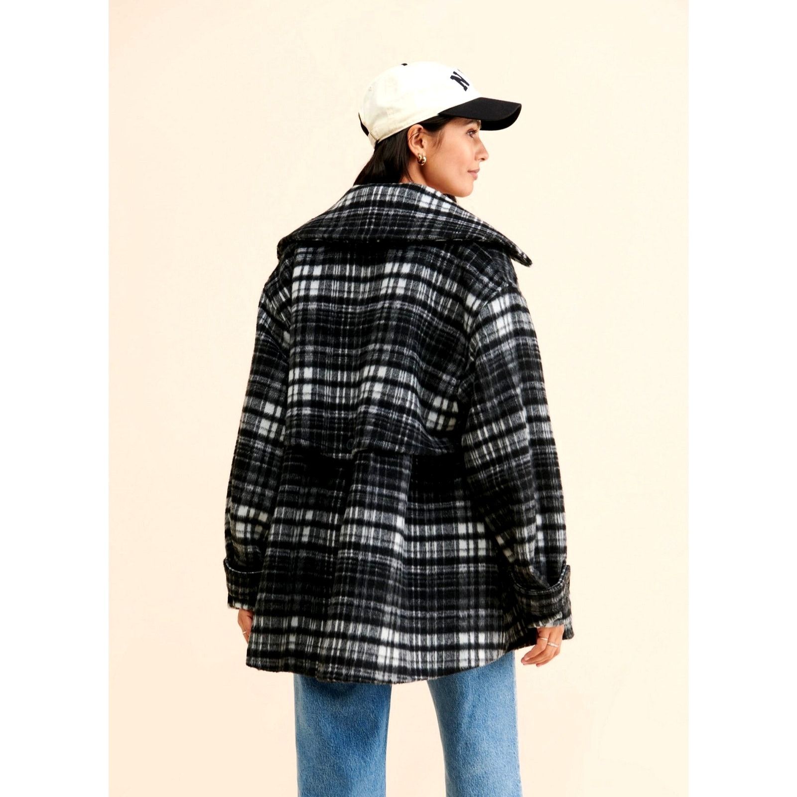 Free People Free People Highlands Wool Peacoat Black Size M Size M / US 6-8 / IT 42-44 - 4 Thumbnail