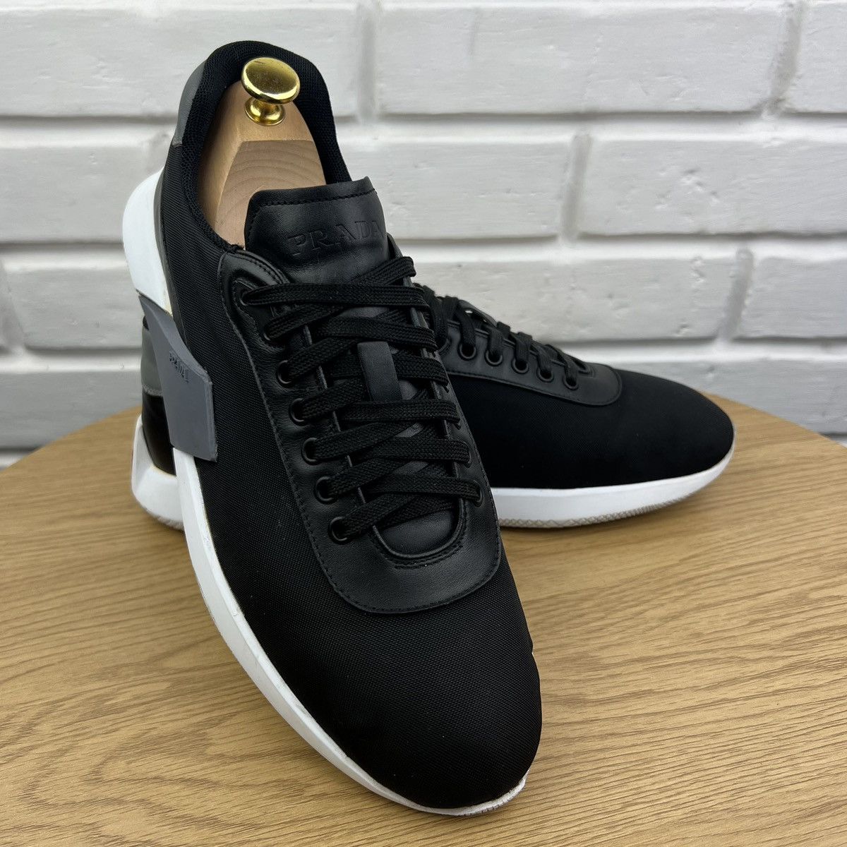 Prada PRADA Sneakers Nylon Shoes Tech Plum Side Logo Black Men’s Size US 11 / EU 44 - 2 Thumbnail
