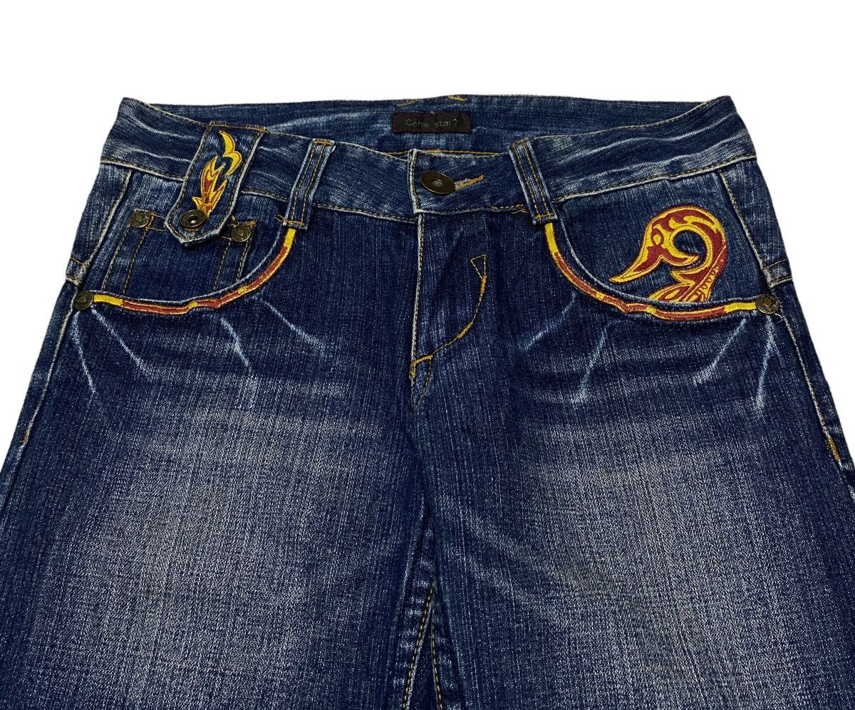 If Six Was Nine Veru Rare Design Vintage Brand Come Stai Flared Jeans 1990s Size US 30 / EU 46 - 3 Thumbnail