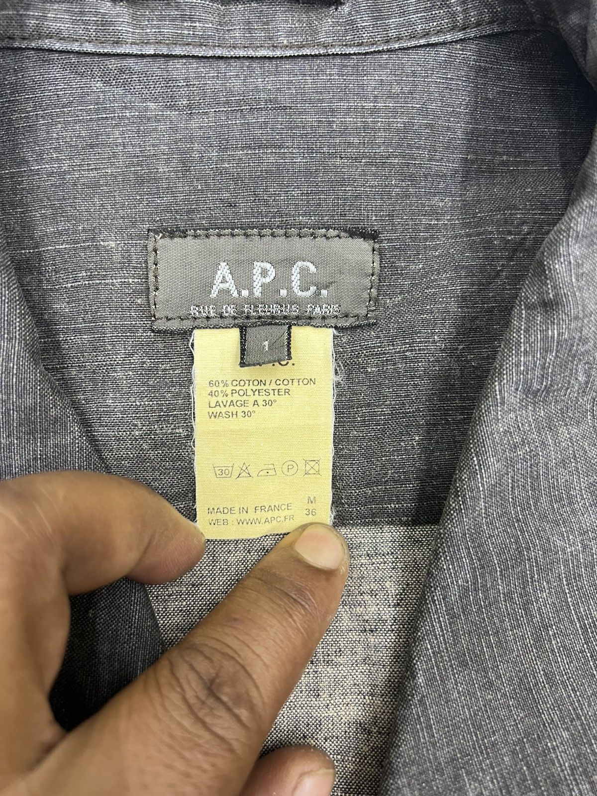 A.P.C. A.P.C DENIM MILITARY JACKET Size US M / EU 48-50 / 2 - 8 Thumbnail