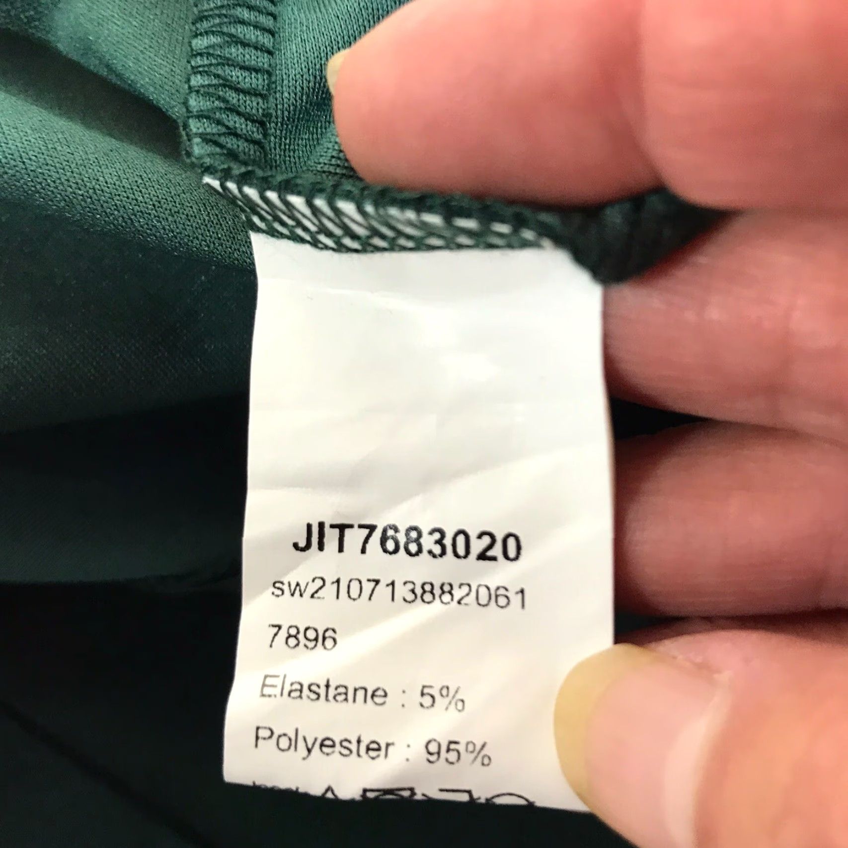 Shein SheIn Curve Green Wide Leg Dress Pants Women's Plus Size 3X, Comfort Stretch, Business Casual, Regular Fit Size 40" / US 18 - 4 Thumbnail