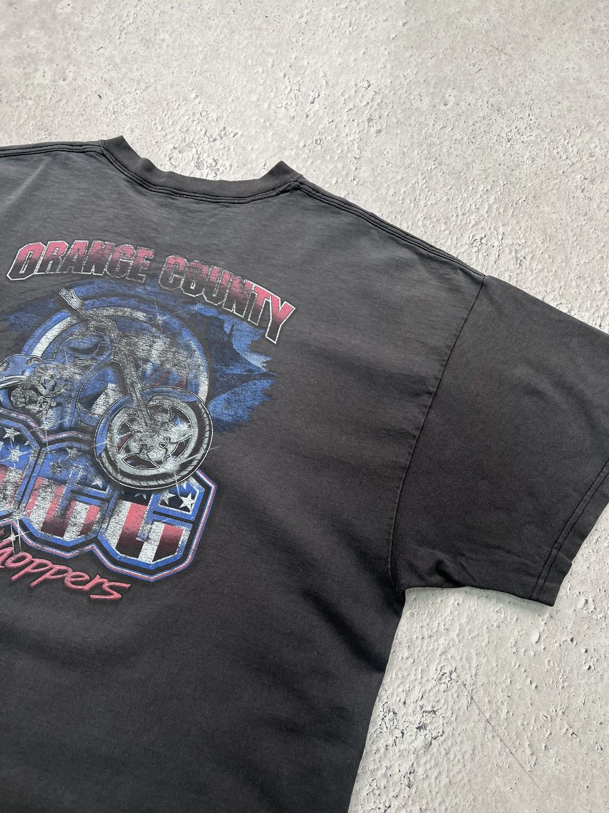 Vintage Sun faded Y2K Orange County Choppers Tee Boxy Fit Skater Size US XL / EU 56 / 4 - 12 Thumbnail