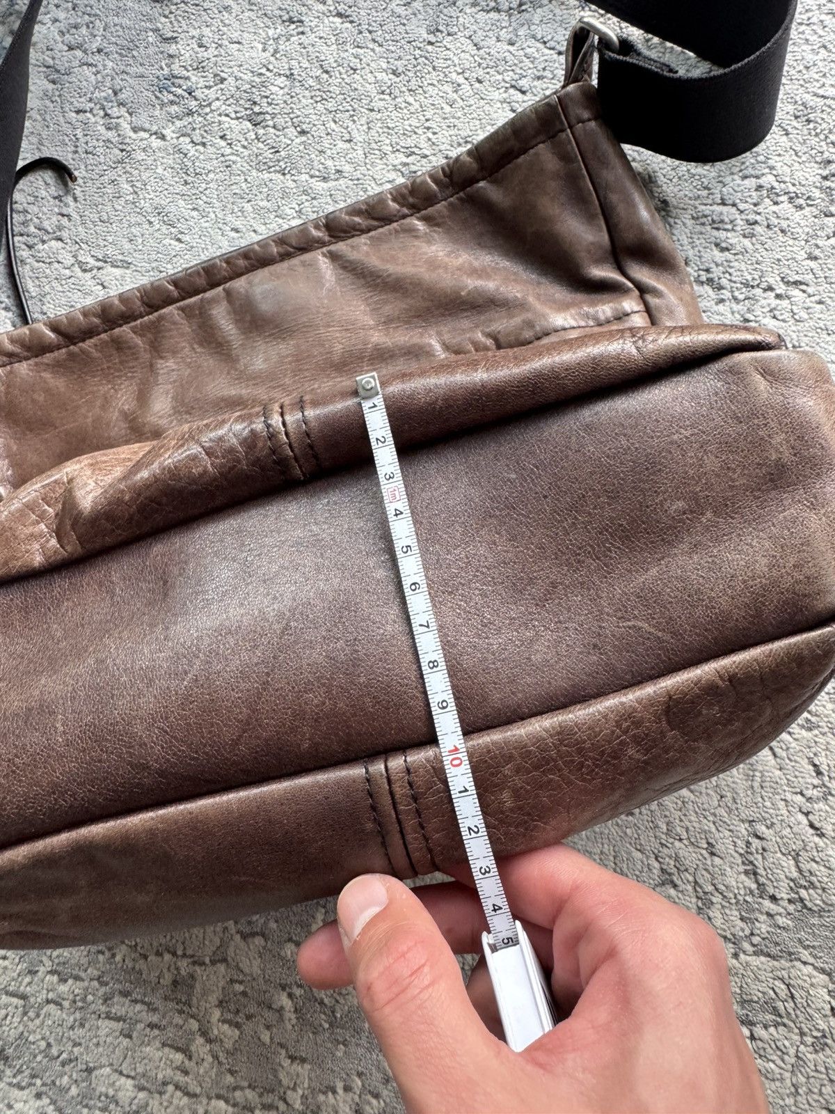 Yohji Yamamoto Yohji Yamamoto Vintage Leather Shoulder Bag Size ONE SIZE - 20 Thumbnail