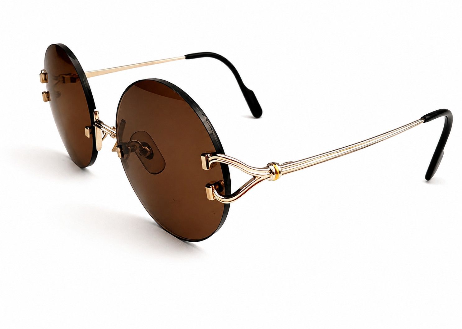 Cartier Vintage Cartier C-Decor Gold Sunglasses Size ONE SIZE - 11 Thumbnail