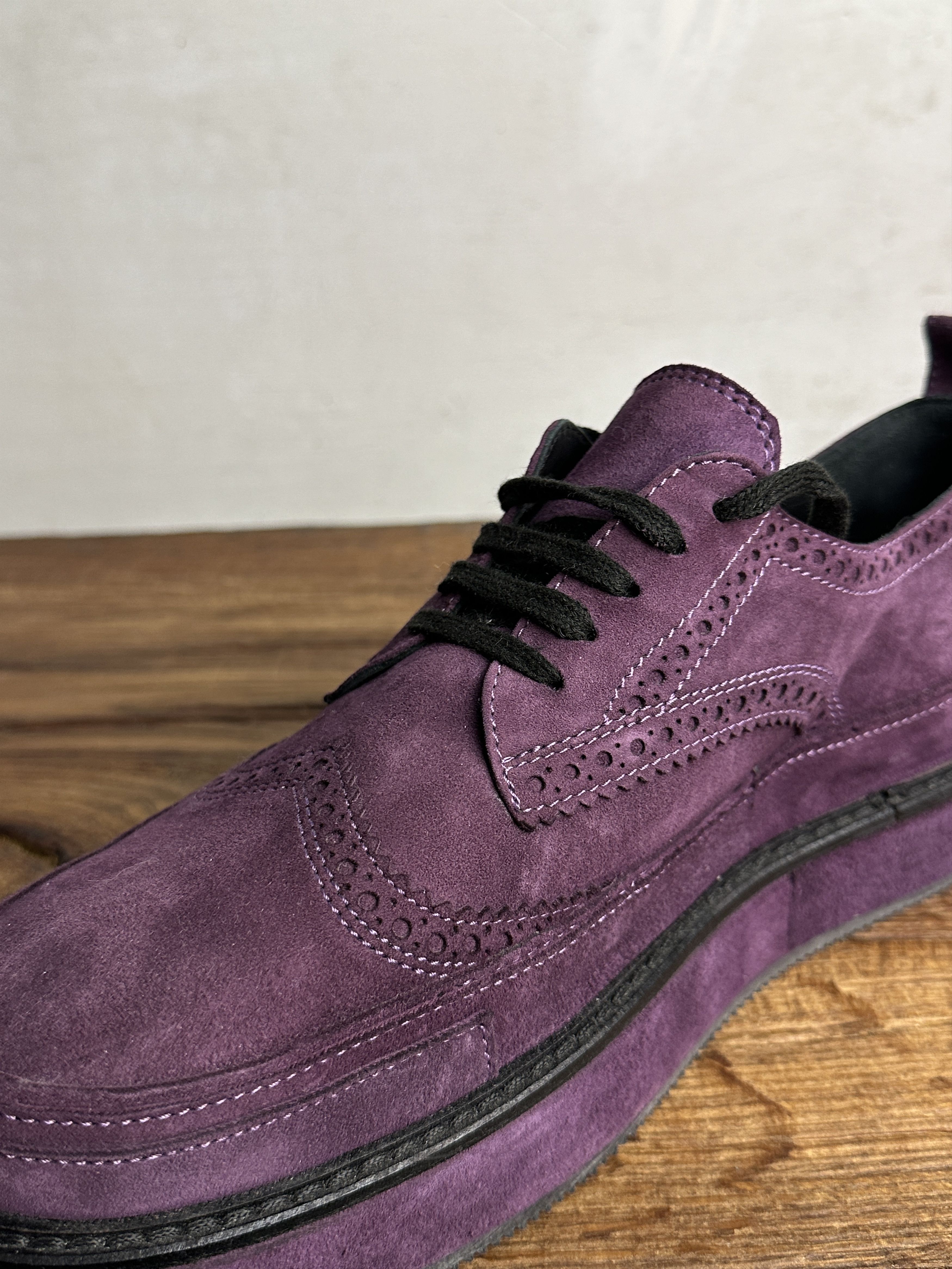 Ann Demeulemeester Ann Demeulemeester Suede Derby Shoes Size US 9 / IT 39 - 10 Thumbnail