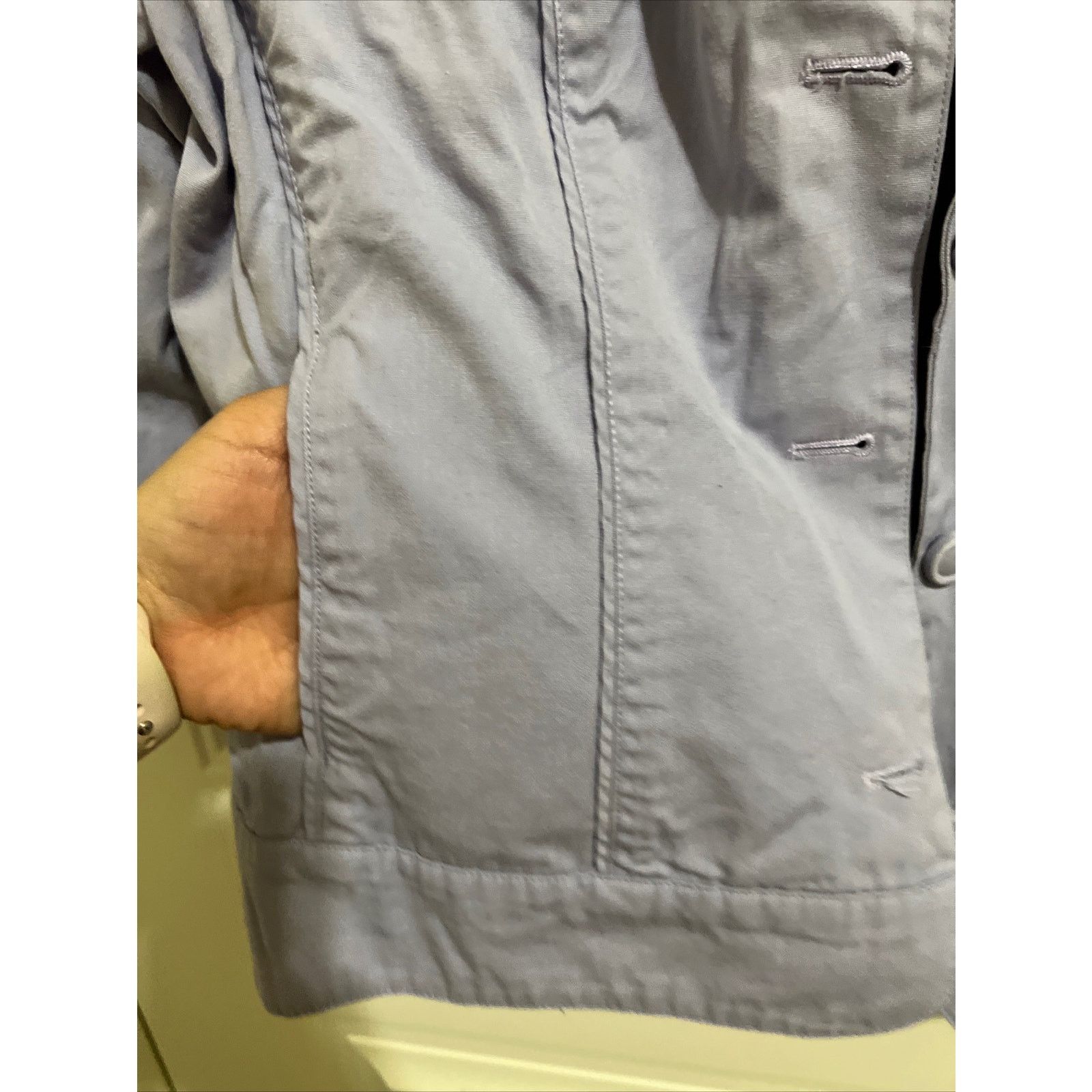 Coldwater Creek Violet Mandarin collar 3/4 Sleeve Button up Jacket Sz 12 Size L / US 10 / IT 46 - 4 Thumbnail