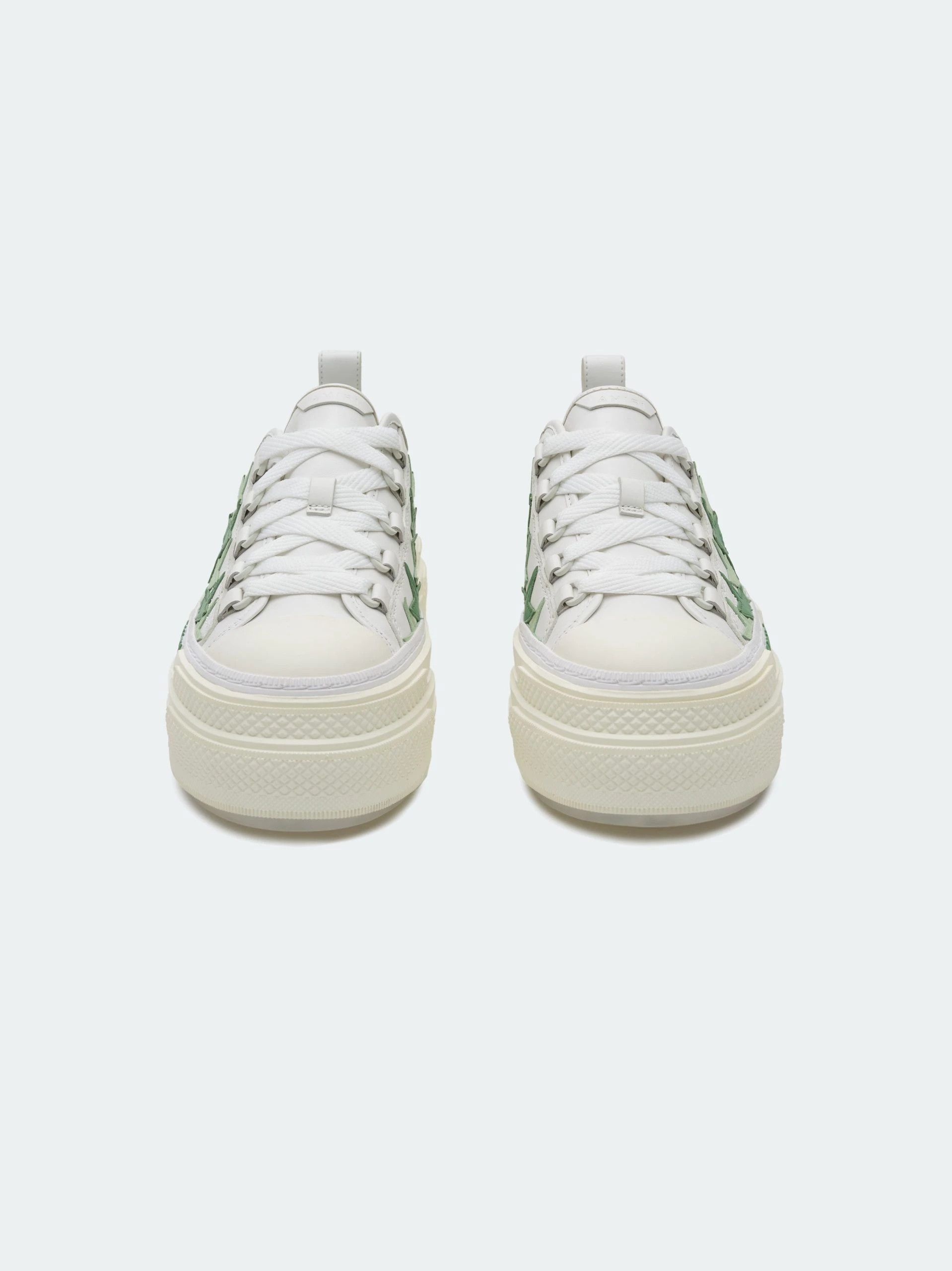 Amiri o1s1wg110325 Court Low -Top Sneakers in White/Green Size US 10 / EU 43 - 3 Thumbnail