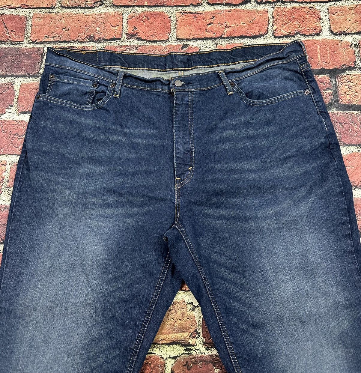 Levi's Levis 541 Jeans 46x30 Straight Leg Denim Dark Wash Stretch Size US 44 / EU 60 - 5 Thumbnail