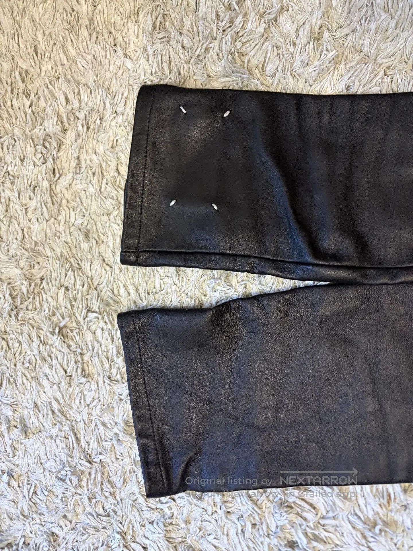 Maison Margiela Maison Martin Margiela Black Long Fingerless Gloves. Size ONE SIZE - 9 Thumbnail