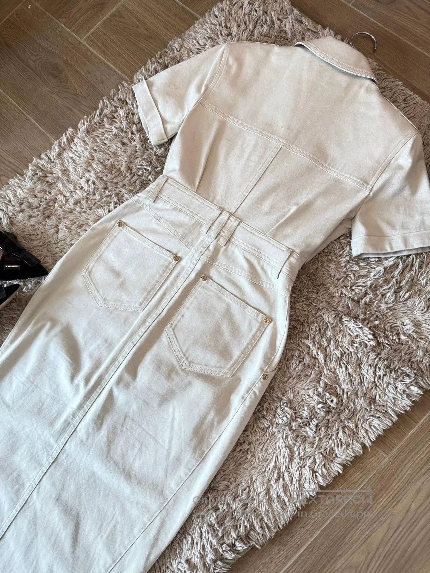 Balmain Balmain Utility Style Midi Dress. Size XXS / US 00 / IT 34 - 4 Thumbnail