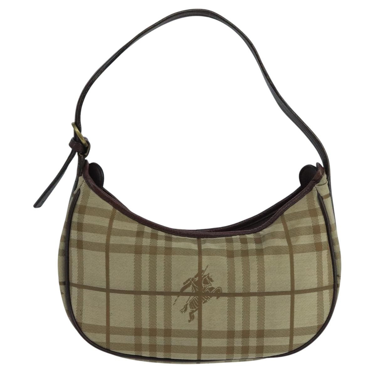 Burberry Nova Check Beige Canvas Handbag (Pre-Owned) Size ONE SIZE - 1 Thumbnail