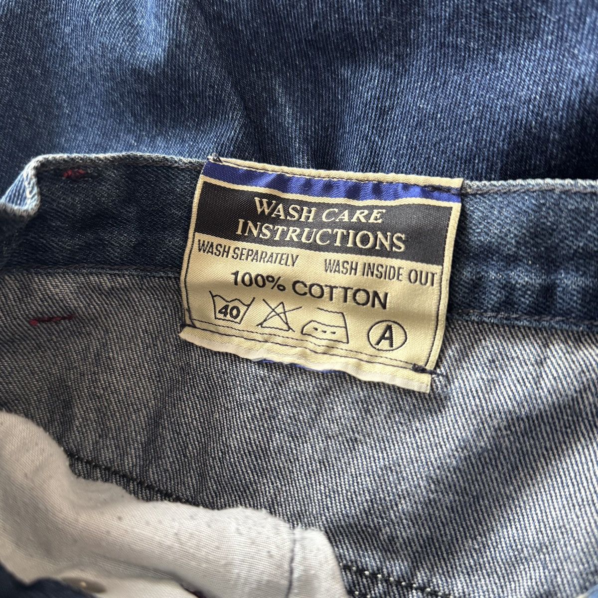 Wu-Tang Clan 🔥🔥 Vintage Wu-Wear Blue Baggy Jeans Size US 36 / EU 52 - 10 Thumbnail