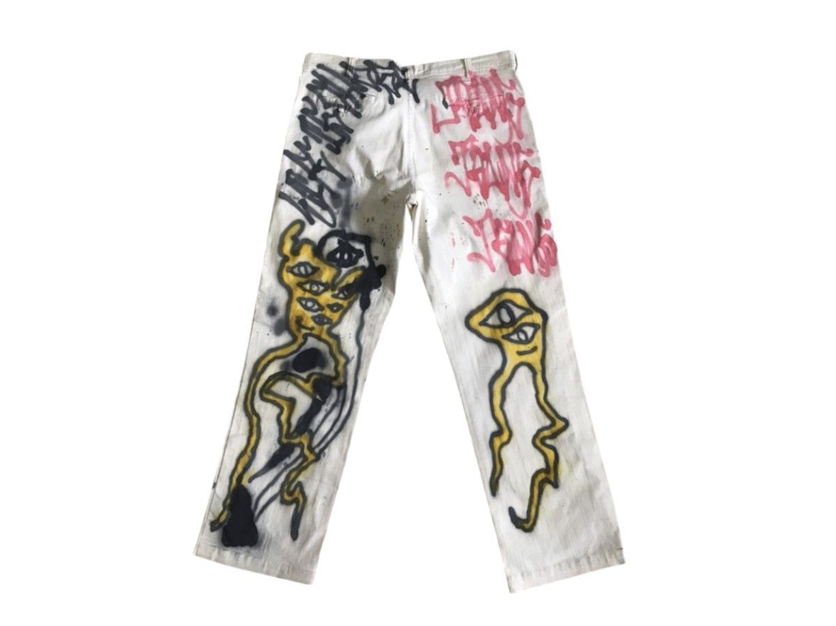 Other upcycling sample baggy jeans only 1 in the world Size US 40 / EU 56 - 2 Thumbnail