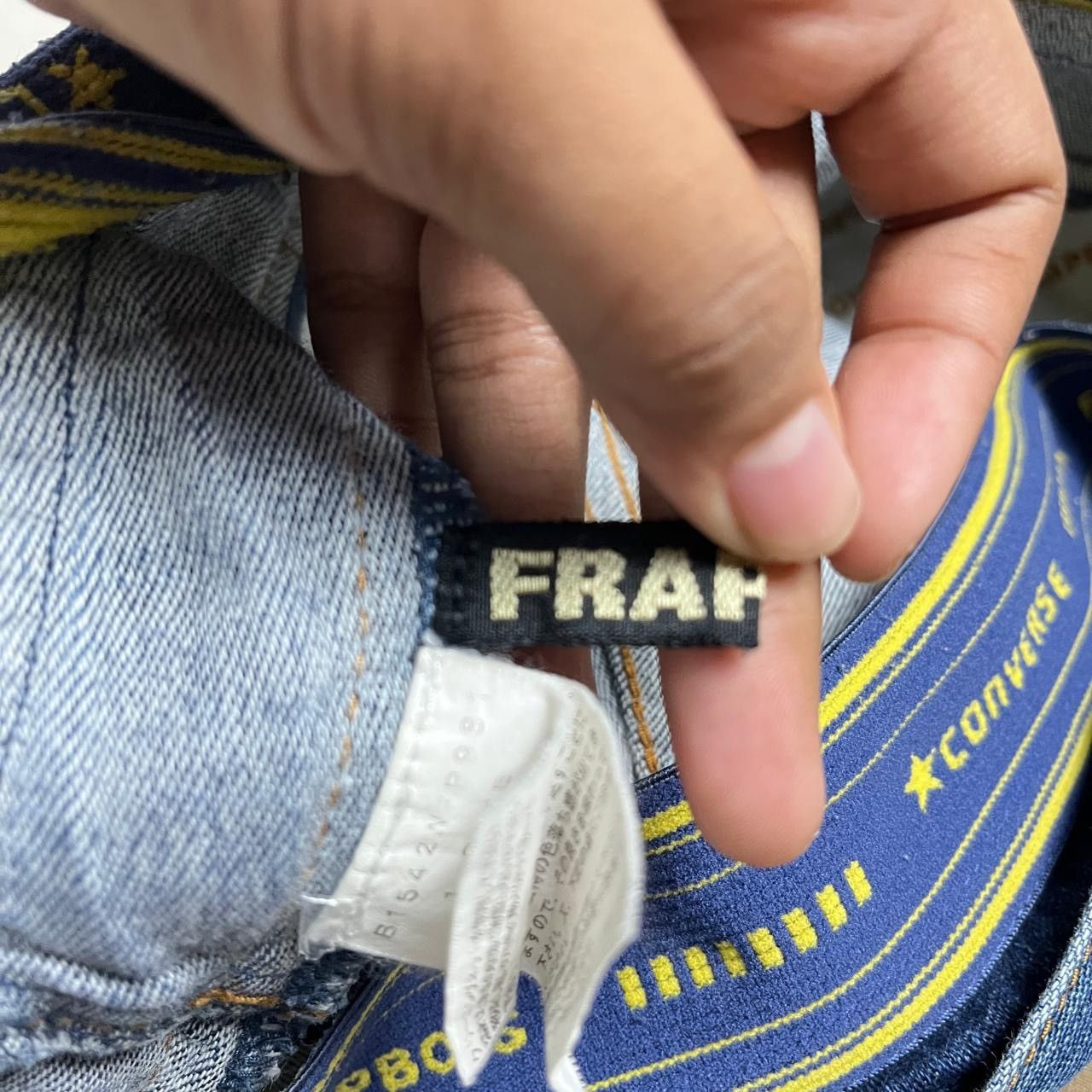 Frapbois Converse x frapbois by isseymiyake denim pants Size US 32 / EU 48 - 12 Thumbnail