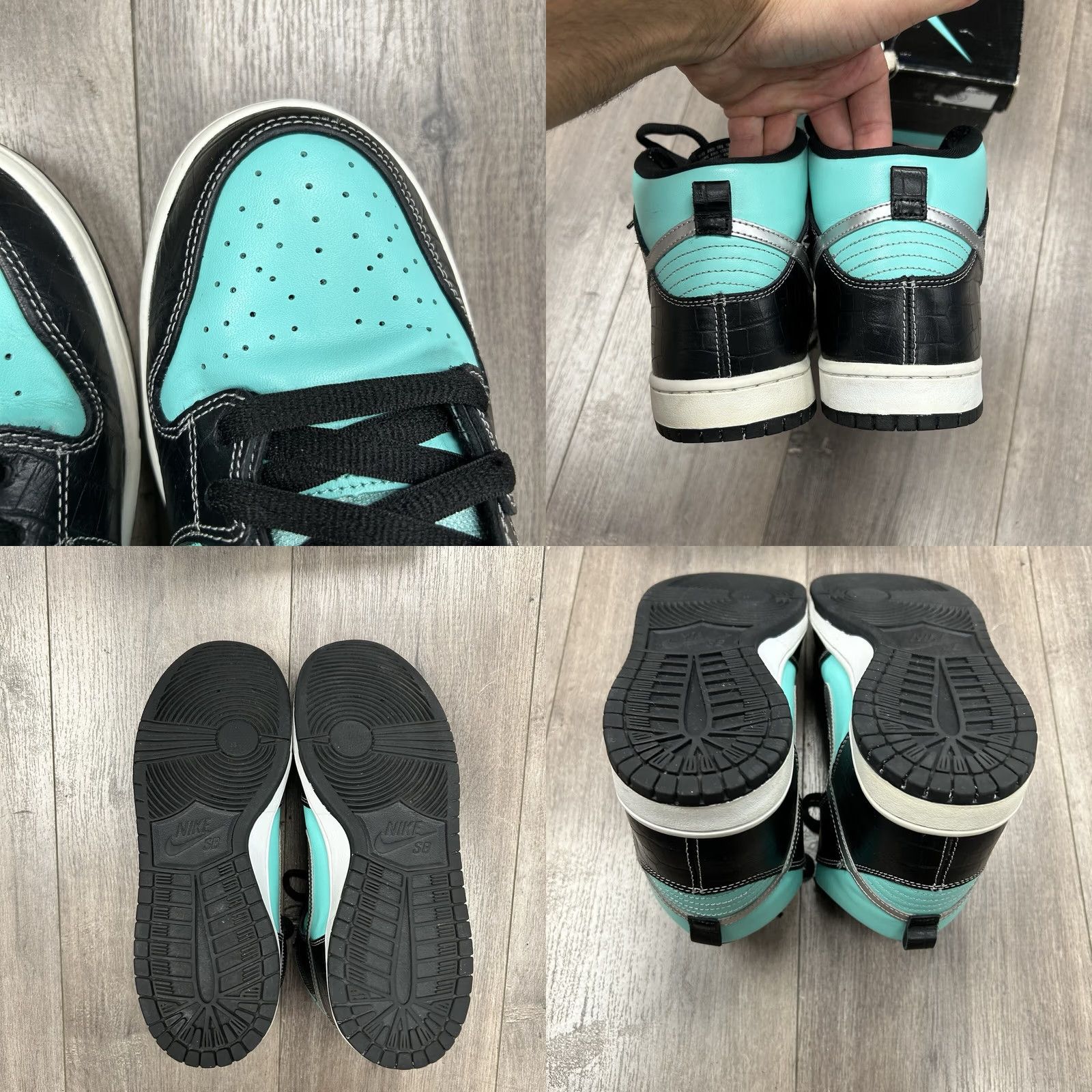 Nike Nike SB Dunk High Premium Diamond Tiffany 2014 Used Size 10.5 Skate Shoes Mens Size US 10 / EU 43 - 10 Thumbnail