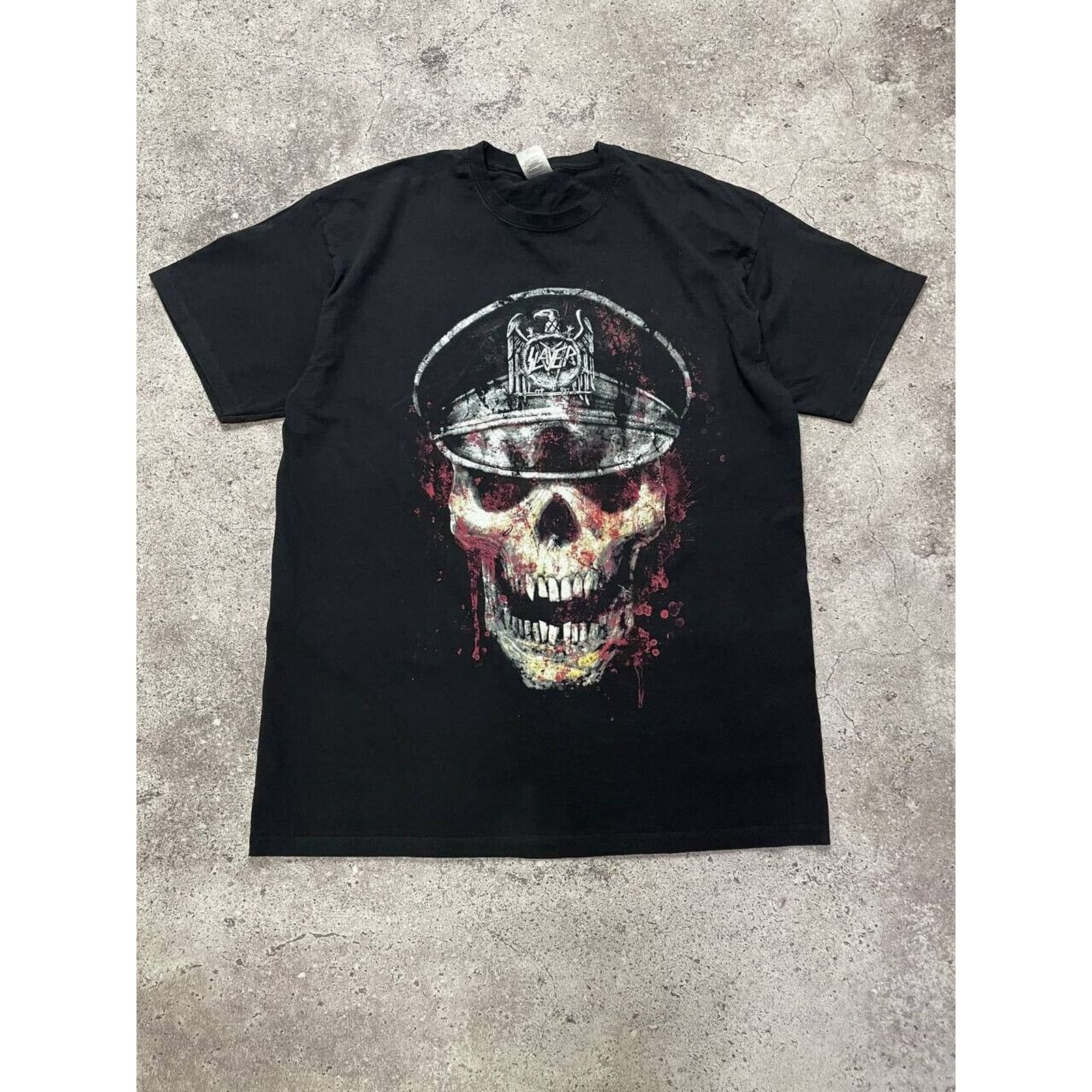 Band Tees × Fruit Of The Loom Slayer Band T-Shirt XL Fruit of the Loom Black Skull Size US XL / EU 56 / 4 - 1 Thumbnail