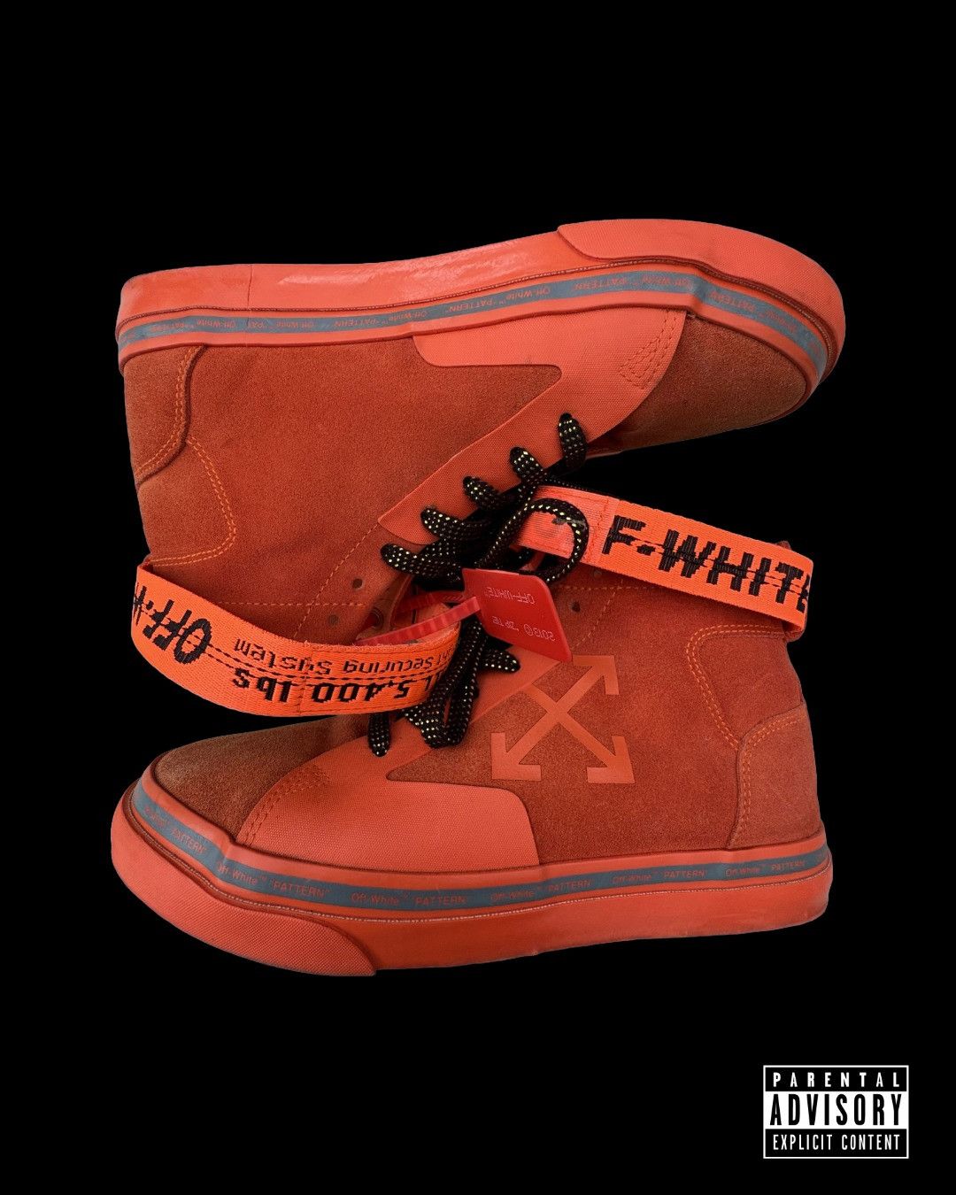 Off-White OFF-WHITE | Virgil Abloh Industrial Strap Suede Sneakers Size US 9 / EU 42 - 1 Thumbnail