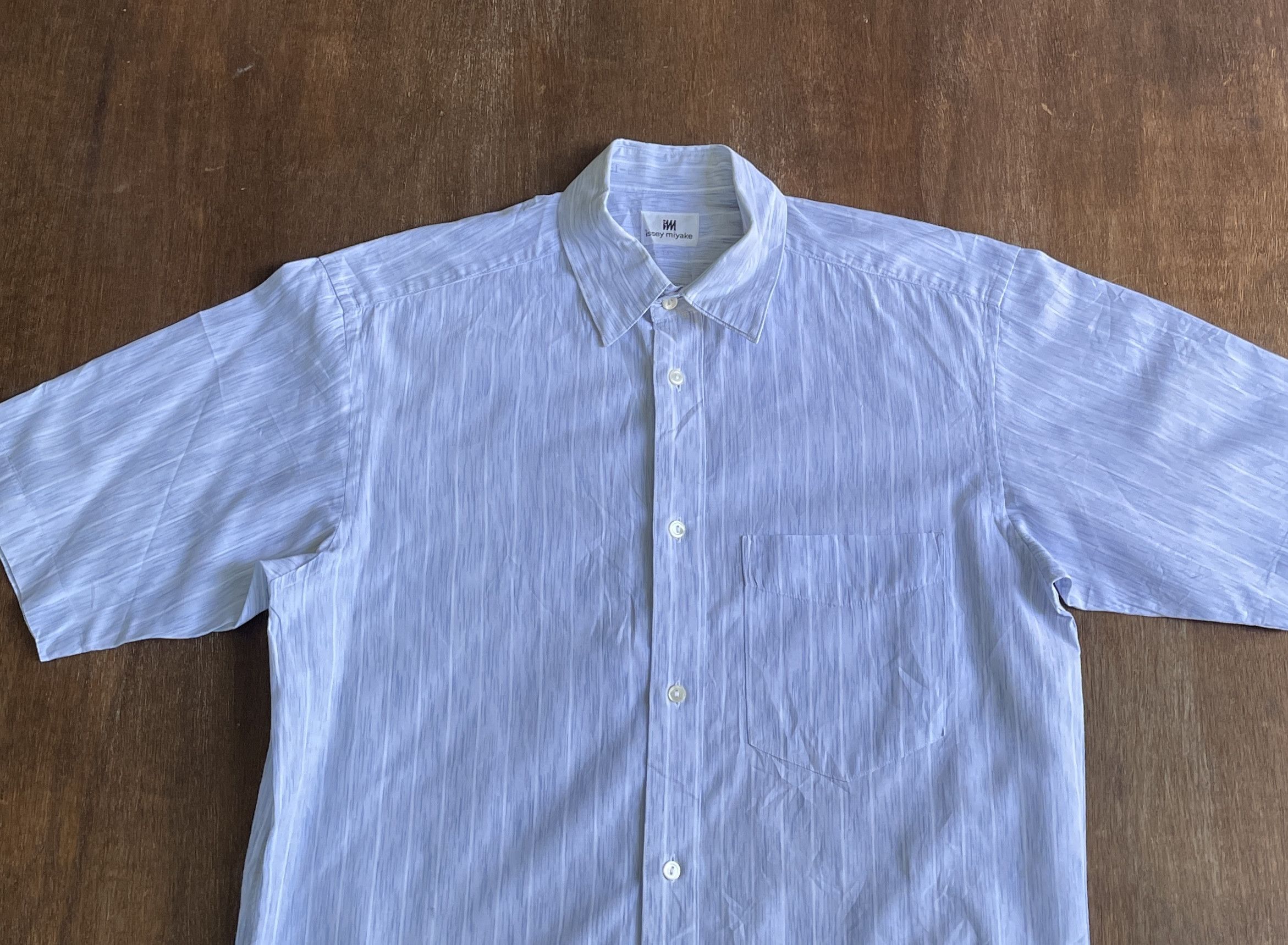 Issey Miyake ISSEY MIYAKE Miyake wavy stripped shirt Size US XXS / EU 40 - 2 Thumbnail