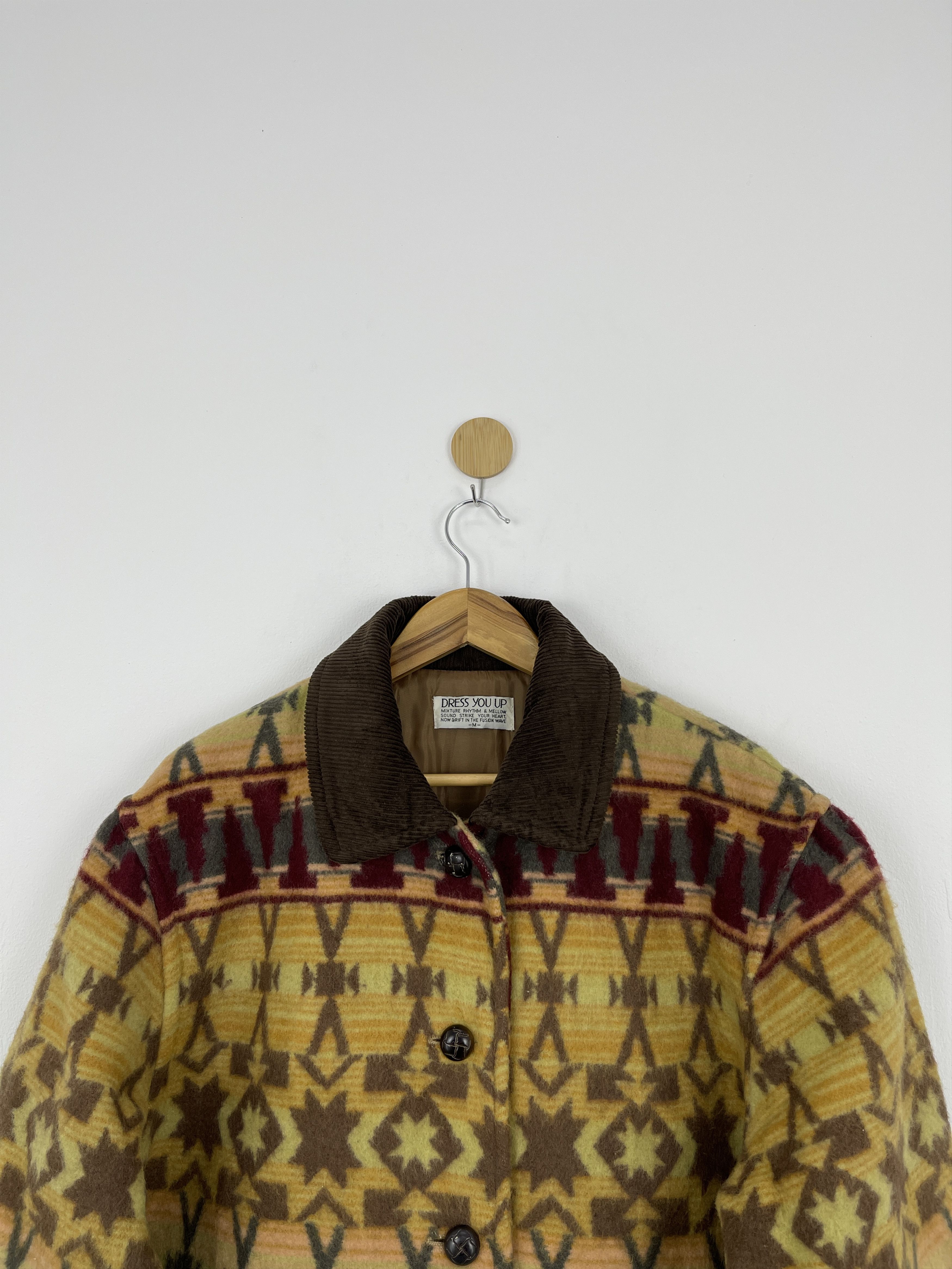 Japanese Brand Vintage Japanese Brand Navajo Button Up Wool Jacket JA0042 Size US M / EU 48-50 / 2 - 3 Thumbnail