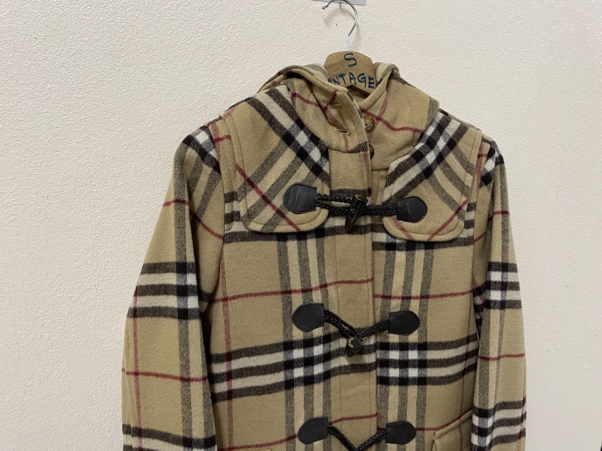 Burberry BURBERRY Archive Nova Check Duffle Coat 🔥 Size XS / US 0-2 / IT 36-38 - 8 Thumbnail