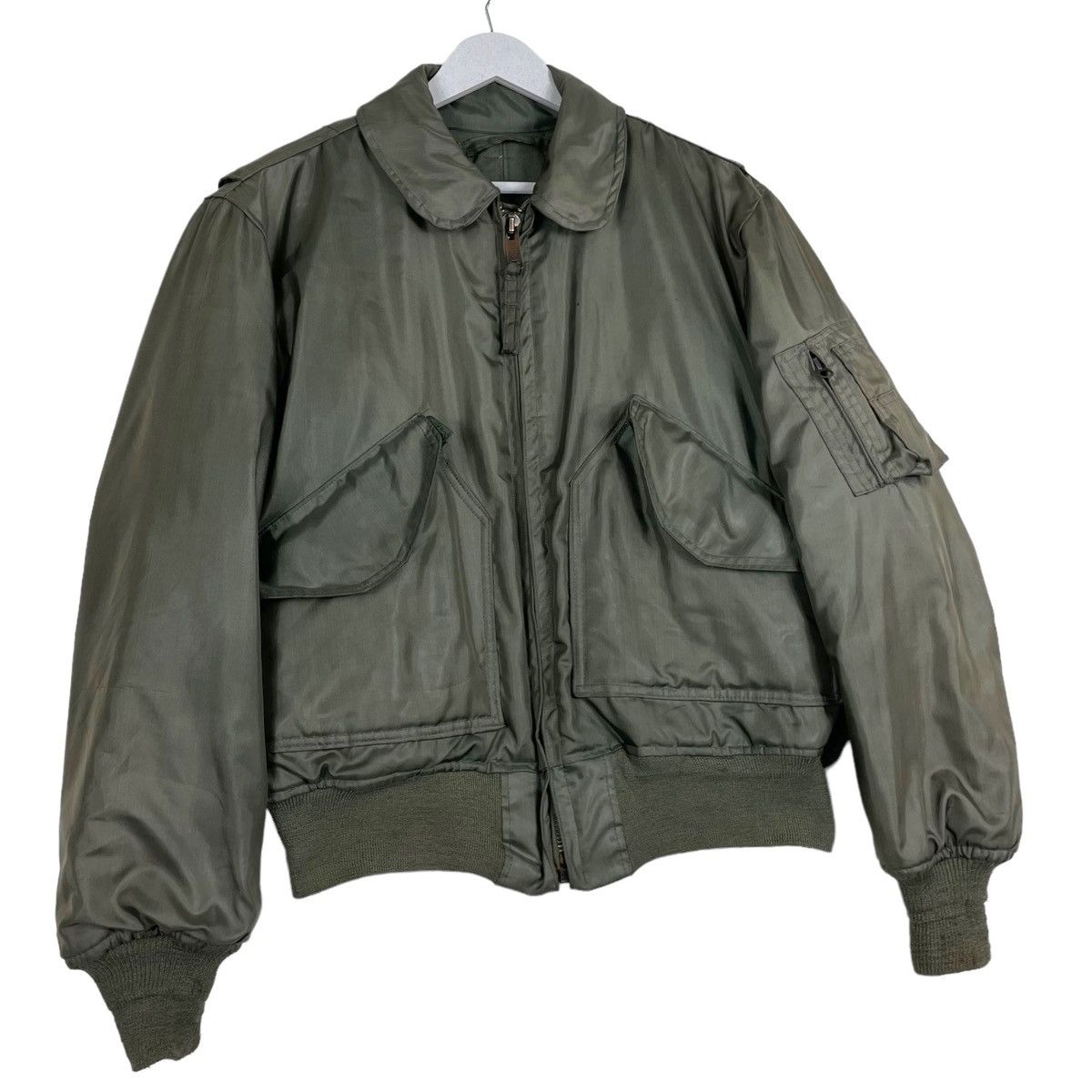 Buzz Rickson's × Vintage 💥80s MA1 ARMY TANKER FLIGHT BOMBER RIOT JACKET Size US M / EU 48-50 / 2 - 3 Thumbnail