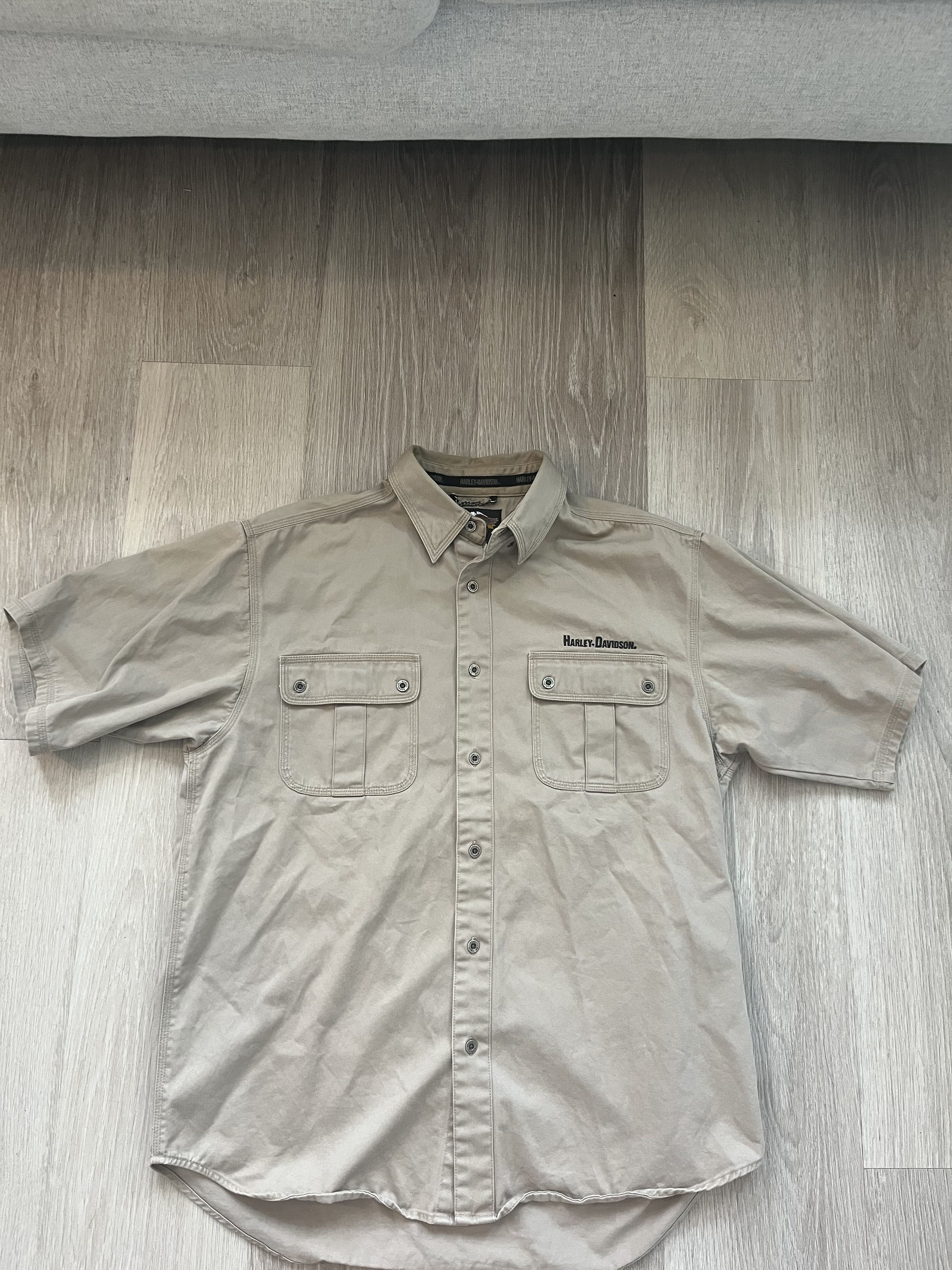 Harley Davidson Vintage Harley Davidson Mechanic Shirt Size US XL / EU 56 / 4 - 1 Thumbnail