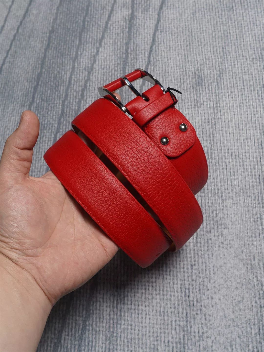 Zilli ZILLI Red Leather Belt for Men Size ONE SIZE - 1 Thumbnail