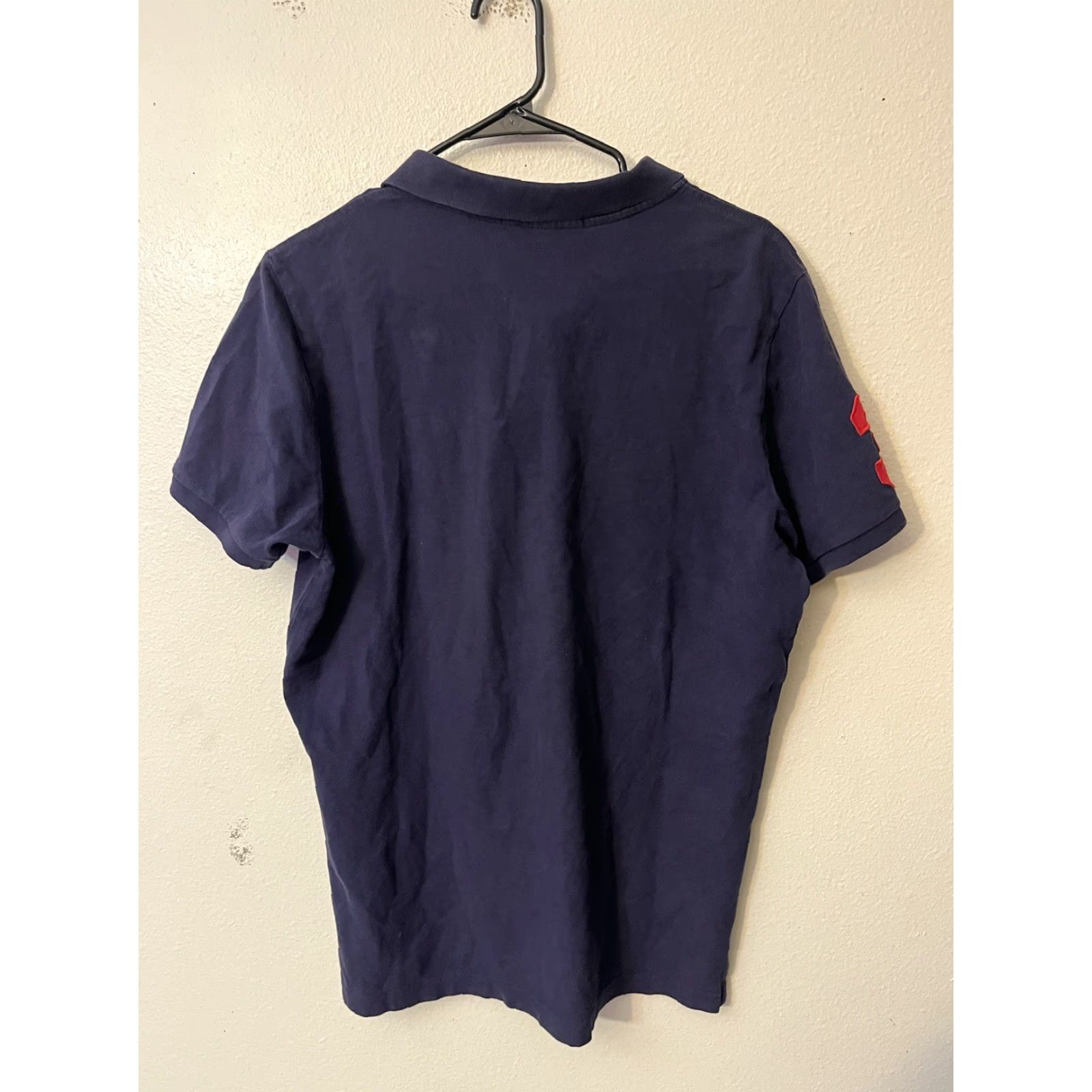Vintage US Polo Assn Polo Shirt Mens Navy Blue Logo Medium Short Sleeve Collared 100% Cotton Size US M / EU 48-50 / 2 - 2 Thumbnail