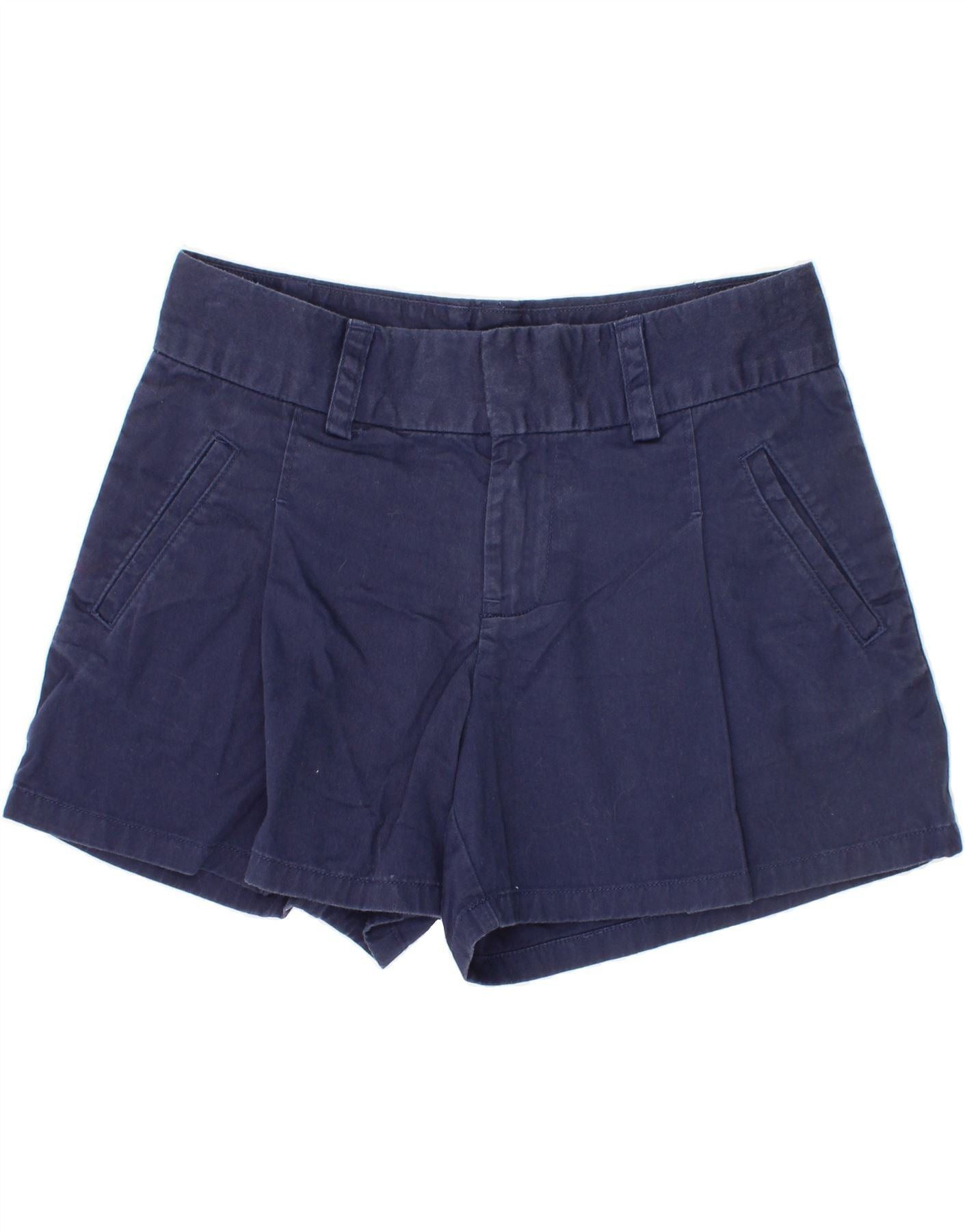 Ralph Lauren Girls Chino Shorts 9-10 Years W24 Navy Blue Cotton Size 28" / US 6 / IT 42 - 1 Thumbnail
