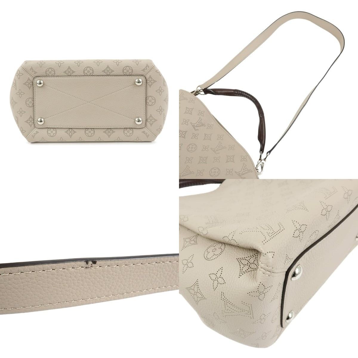 Louis Vuitton Louis Vuitton Mahina Babylone PM Calfskin Shoulder Bag Beige Size ONE SIZE - 3 Thumbnail