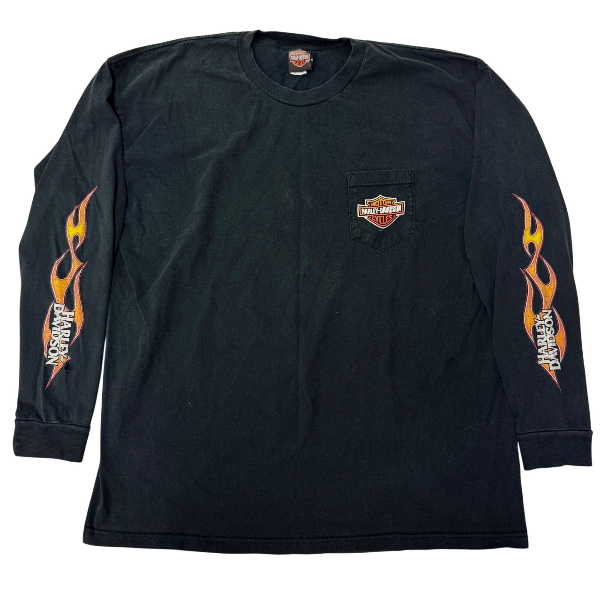 Harley Davidson Harley Davidson Corpus Christi Texas Long Sleeve FLAMES Tee Size US XXL / EU 58 / 5 - 2 Thumbnail