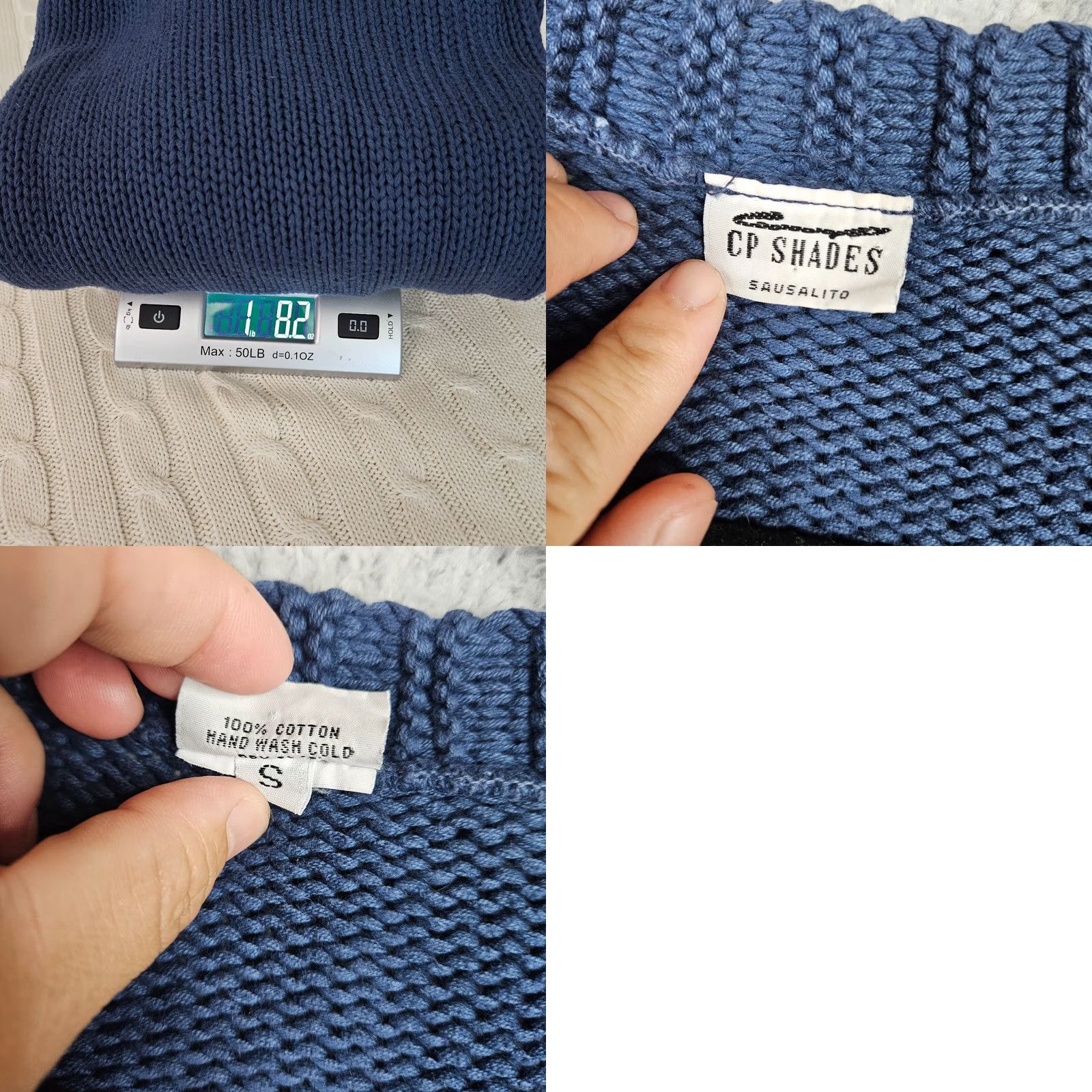 Vintage CP SHADES Women's blue Button Up Long Sleeve Cotton cardigan Cardigan S Blue Women Knit V-Neck Button All Seasons Regular Size S Size S / US 4 / IT 40 - 8 Thumbnail