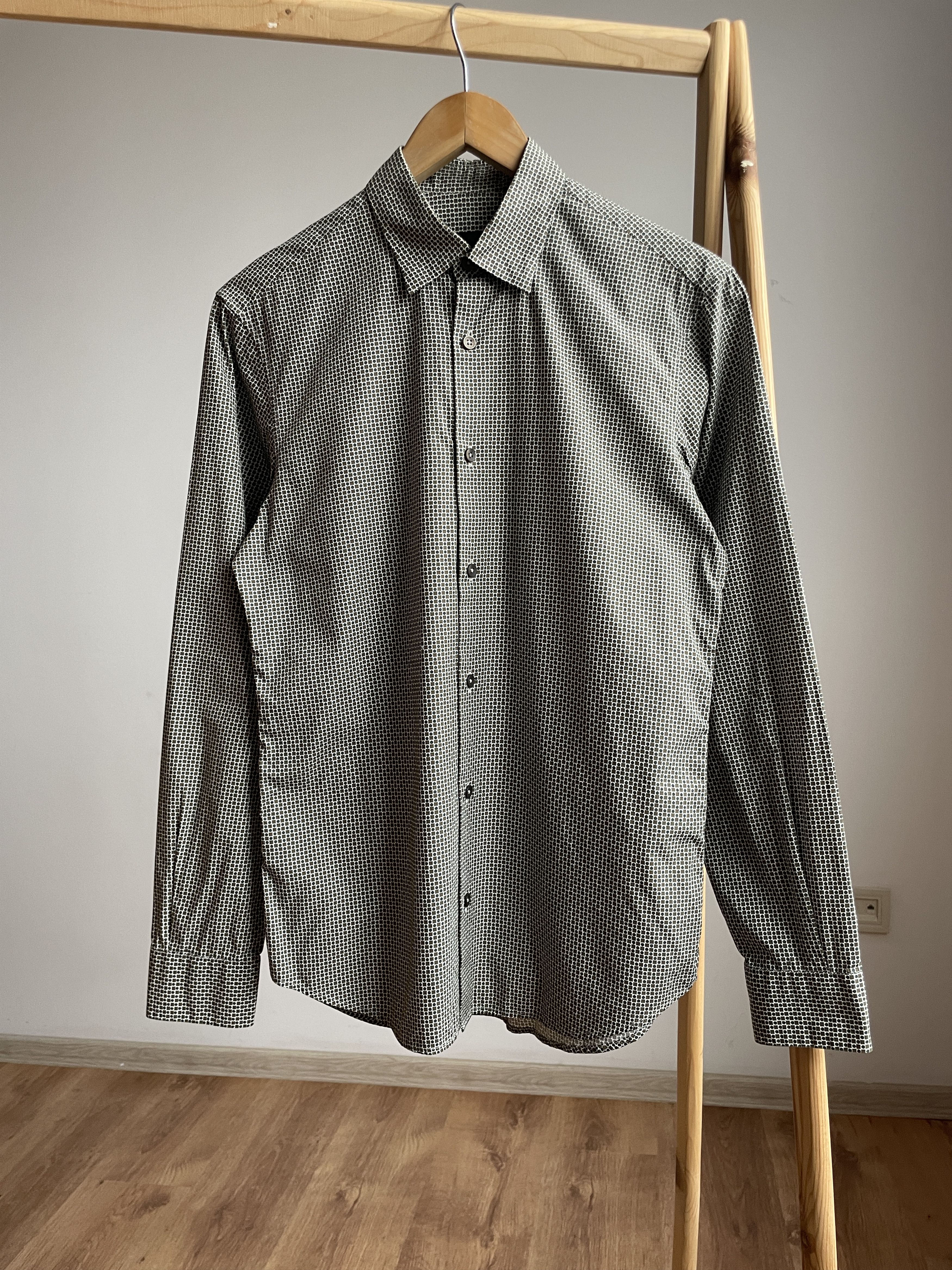 Ermenegildo Zegna Z Zegna Pattern Slim Fit Dress Shirt Size 38 Size US M / EU 48-50 / 2 - 1 Thumbnail
