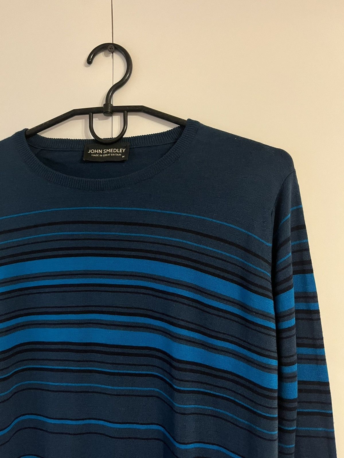 John Smedley John Smedley Classic Luxury Striped Pure New Wool Sweater Size US M / EU 48-50 / 2 - 3 Thumbnail