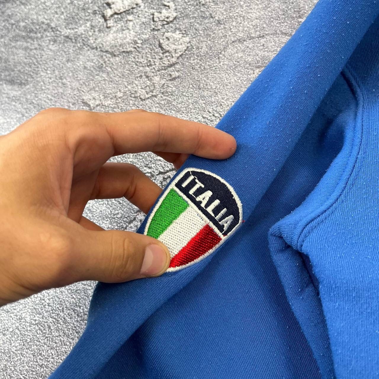 Other Y2K Rare 🇮🇹 Blue Italia Team big center logo Soccer Zip Size US XS / EU 42 / 0 - 6 Thumbnail