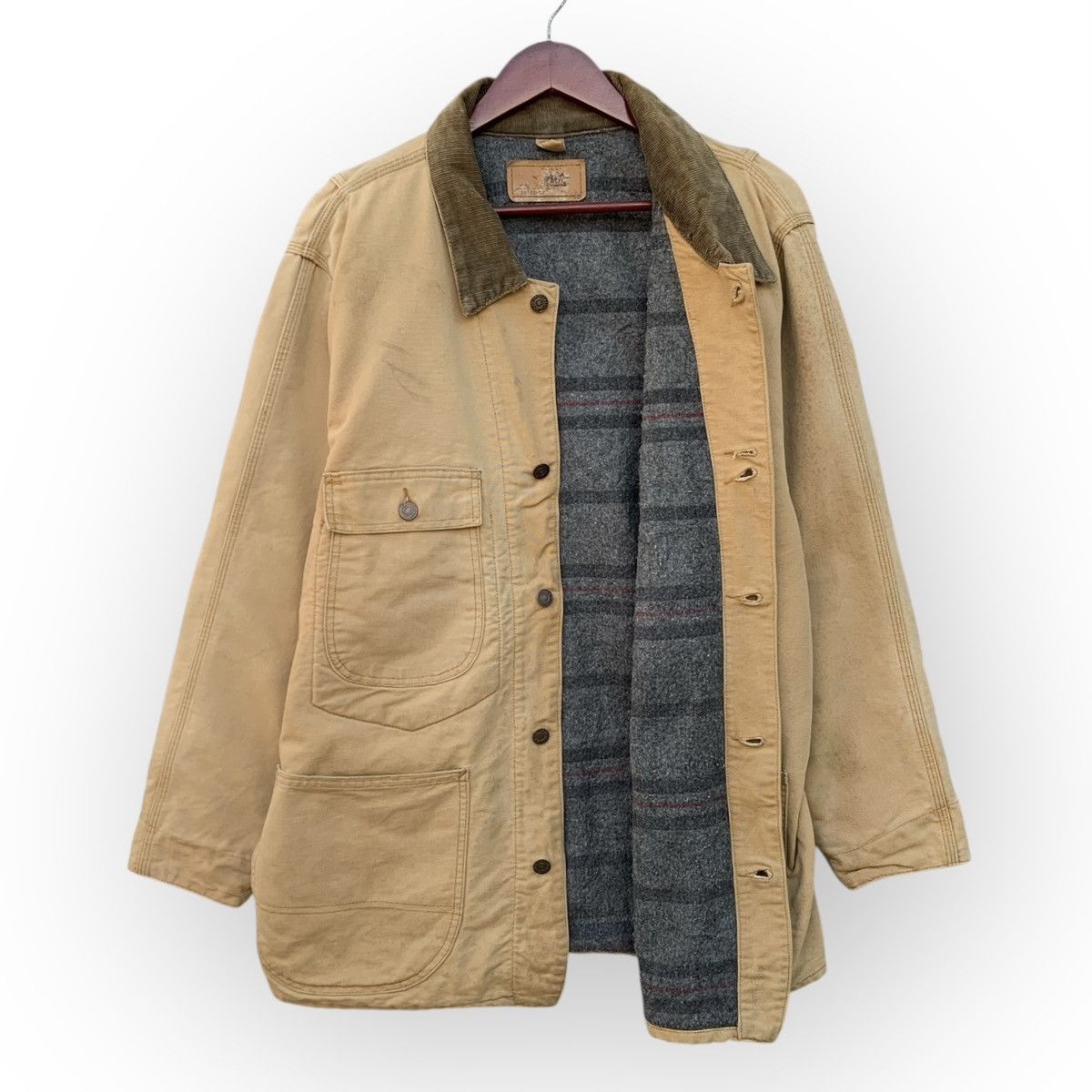 VINTAGE LEVIS USA 70742-62 DUCK CANVAS CHORE JACKET BLANKET