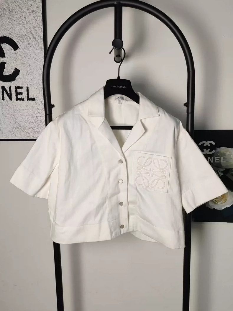 Loewe LOEWE size32 Pocket Logo denim short sleeves Size XXS / US 00 / IT 34 - 1 Thumbnail